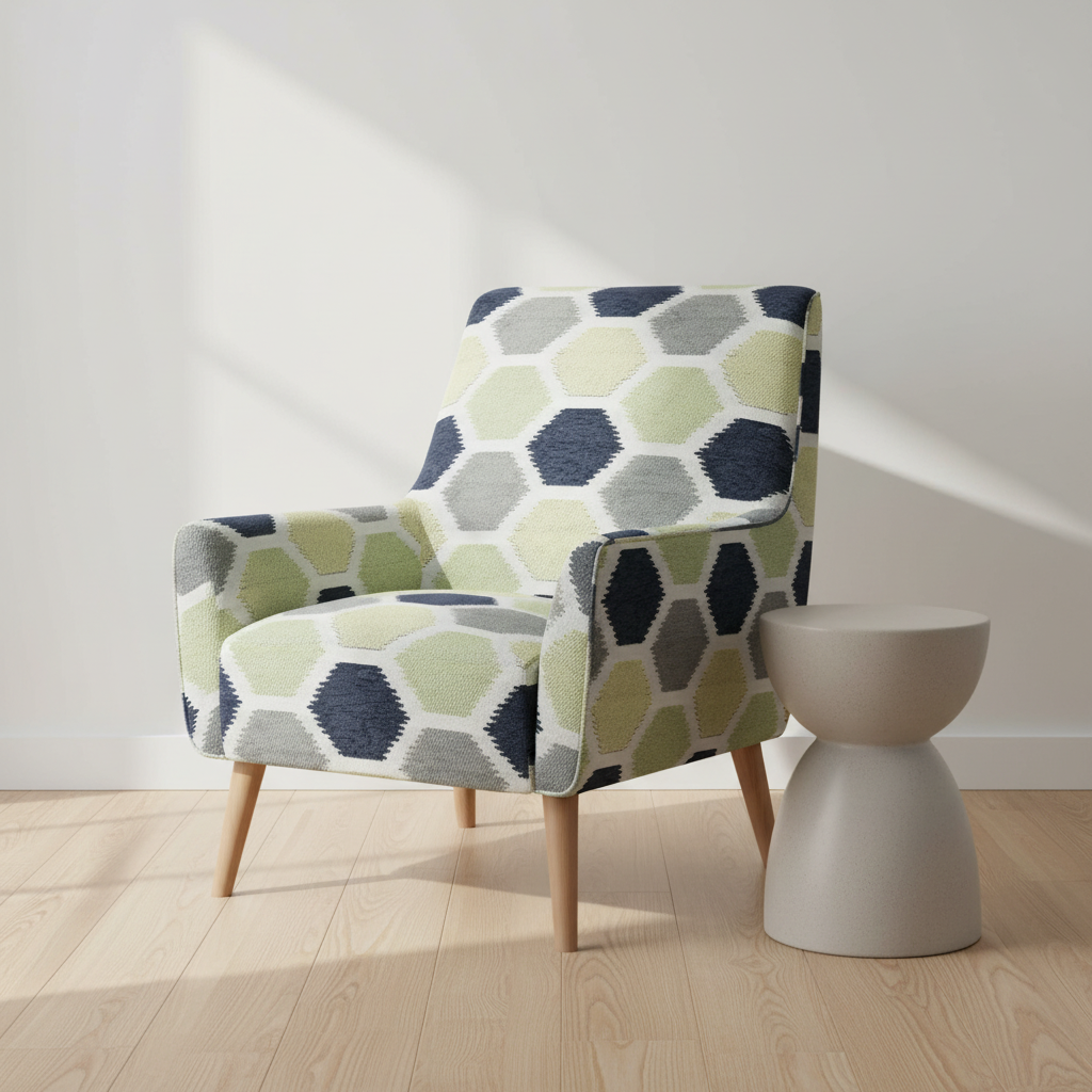 Pattern Repeat Scale in Geometric Woven Jacquard: Upholstery & Drapery Spec Guide