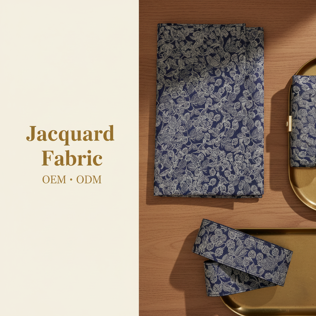 Botanical Berry Jacquard Fabric 500gsm
