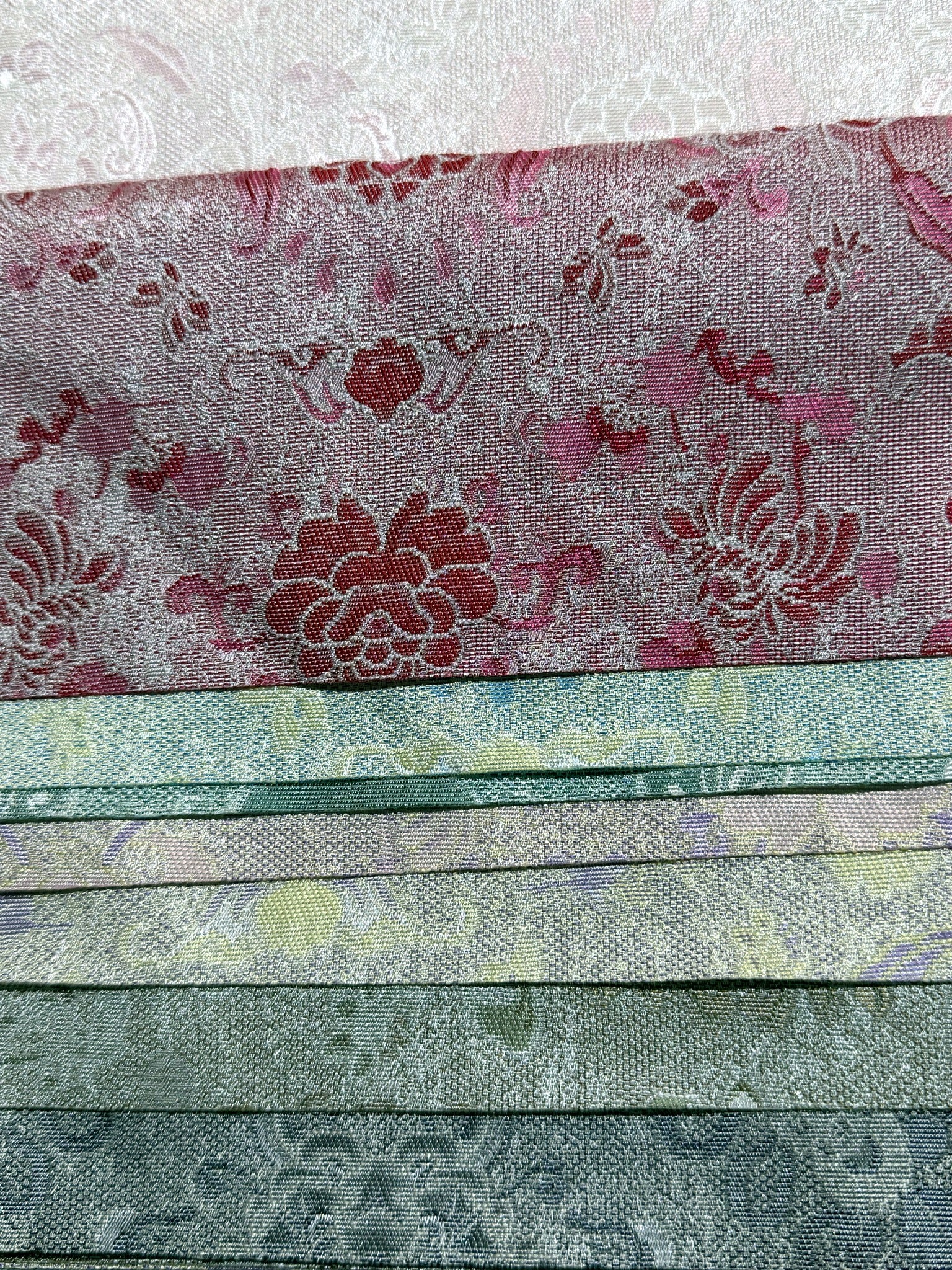 1113 Customizable Songjin-Style Lightweight Brocade Jacquard Fabric Jacquard Apparel Fabric