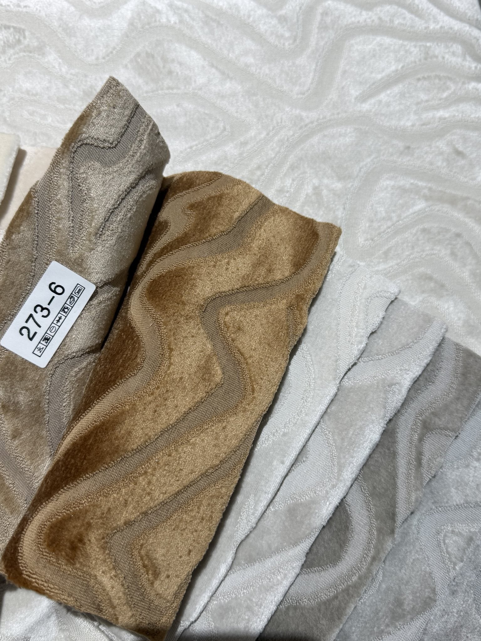 273-6 Customizable Raised-Yarn Wavy Jacquard Sofa Fabric Sofa & Upholstery
