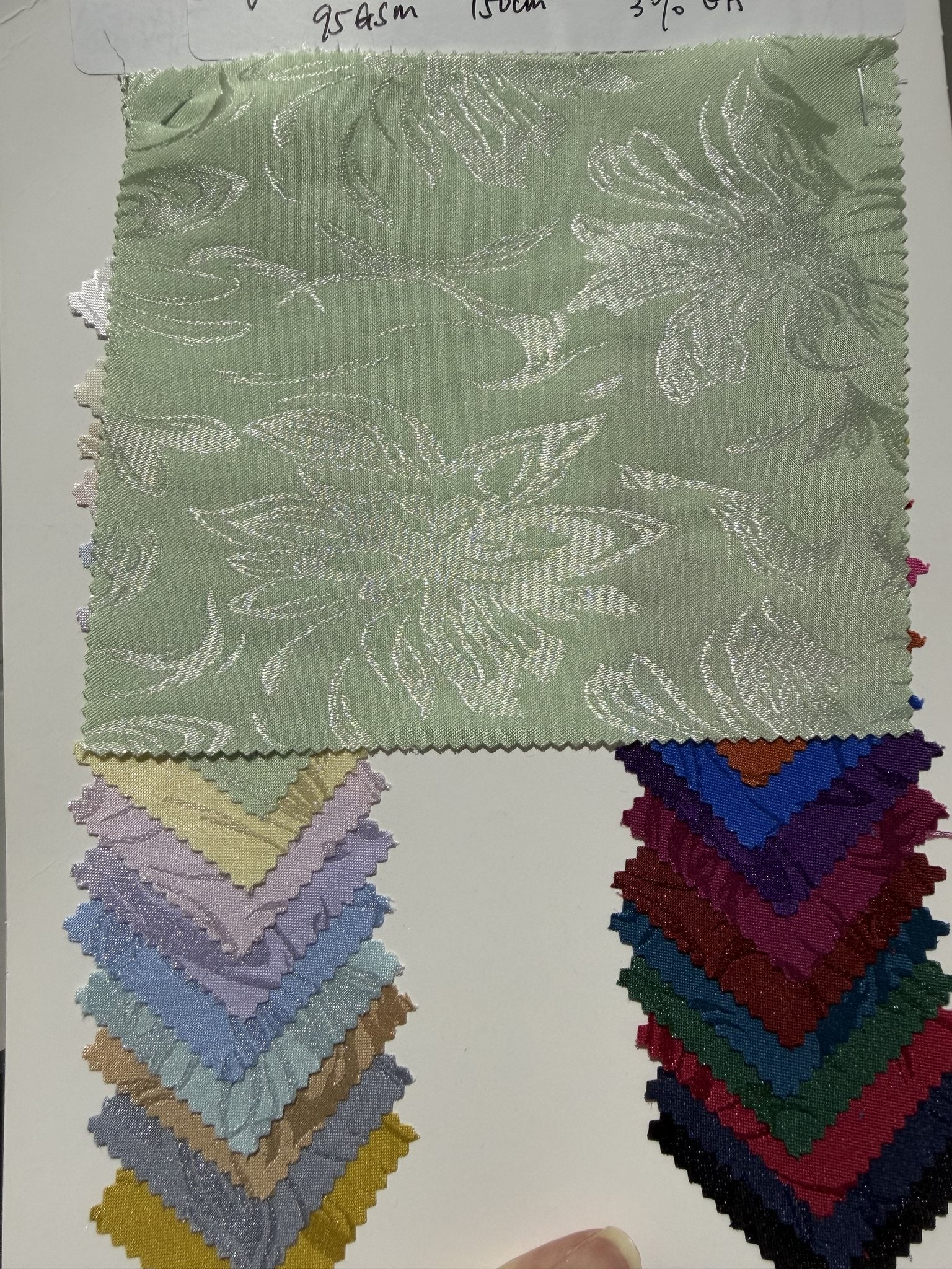 Customizable Acetate-Look Lightweight Floral Jacquard Lining Fabric Viscose/Rayon Jacquard Fabric