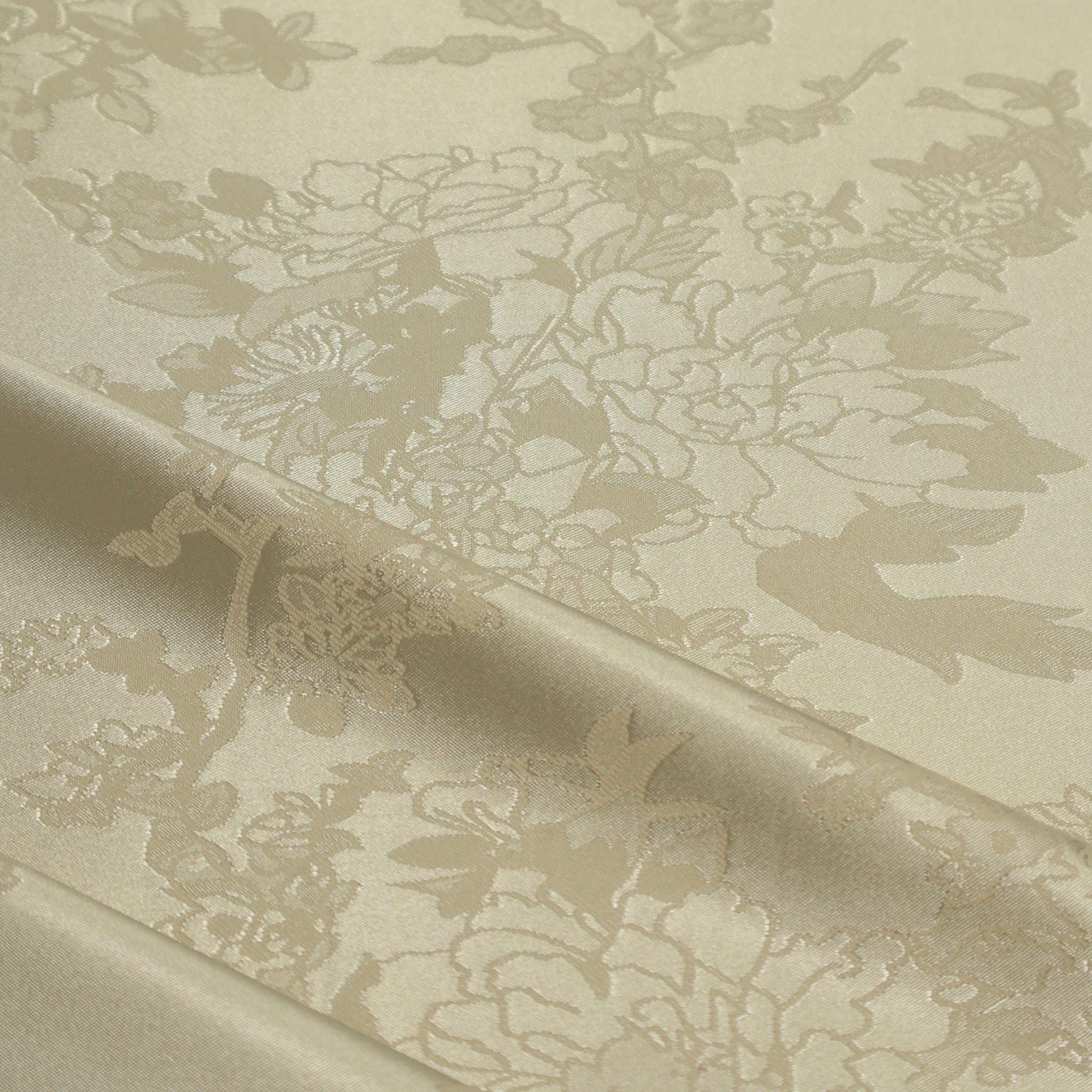 Faux Acetate Floral Jacquard Apparel Fabric Viscose/Rayon Jacquard