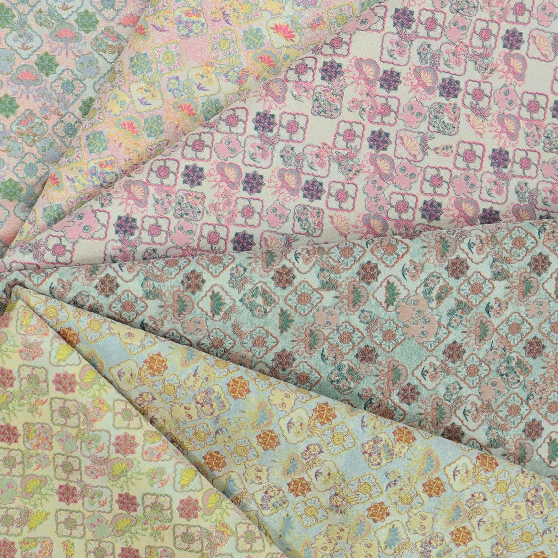 Cartoon Pet Jacquard Kids Bag Fabric front overview, one photographed colorway from the mill card