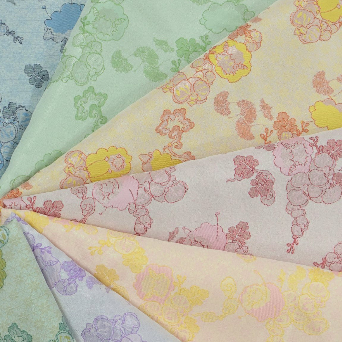 Ginkgo Zodiac Jacquard Kids Bag Fabric front overview, one photographed colorway from the mill card