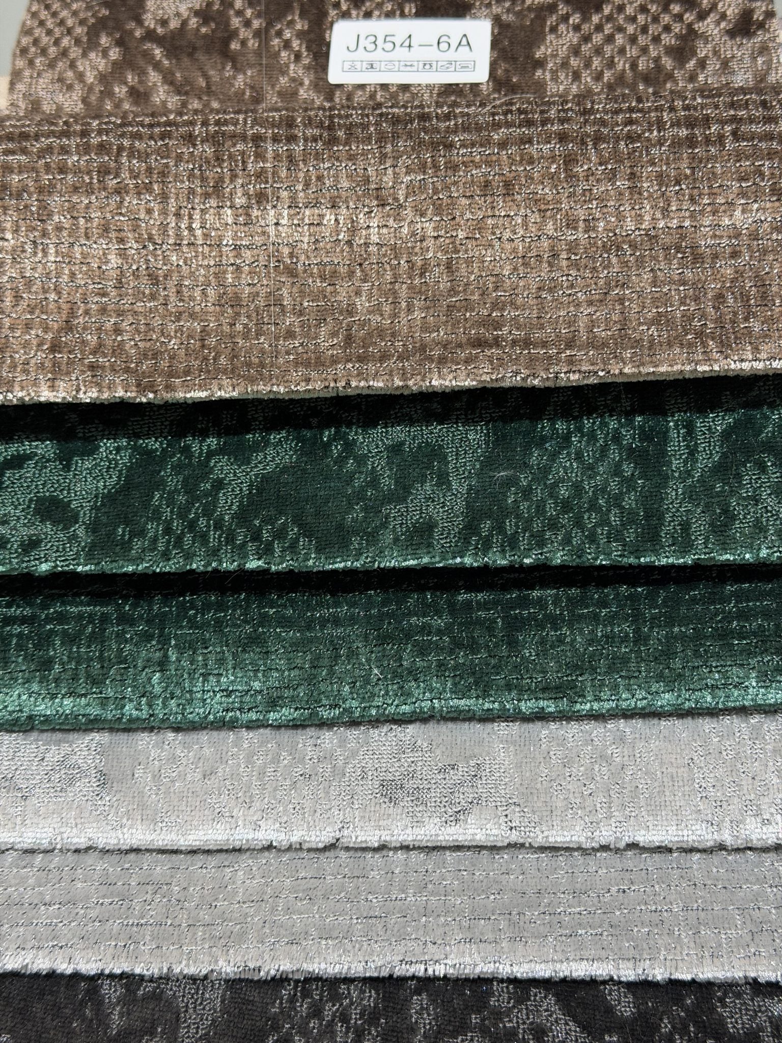 J354 Customizable Metallic Lurex Cut Velvet Upholstery Fabric Sofa & Upholstery Fabric