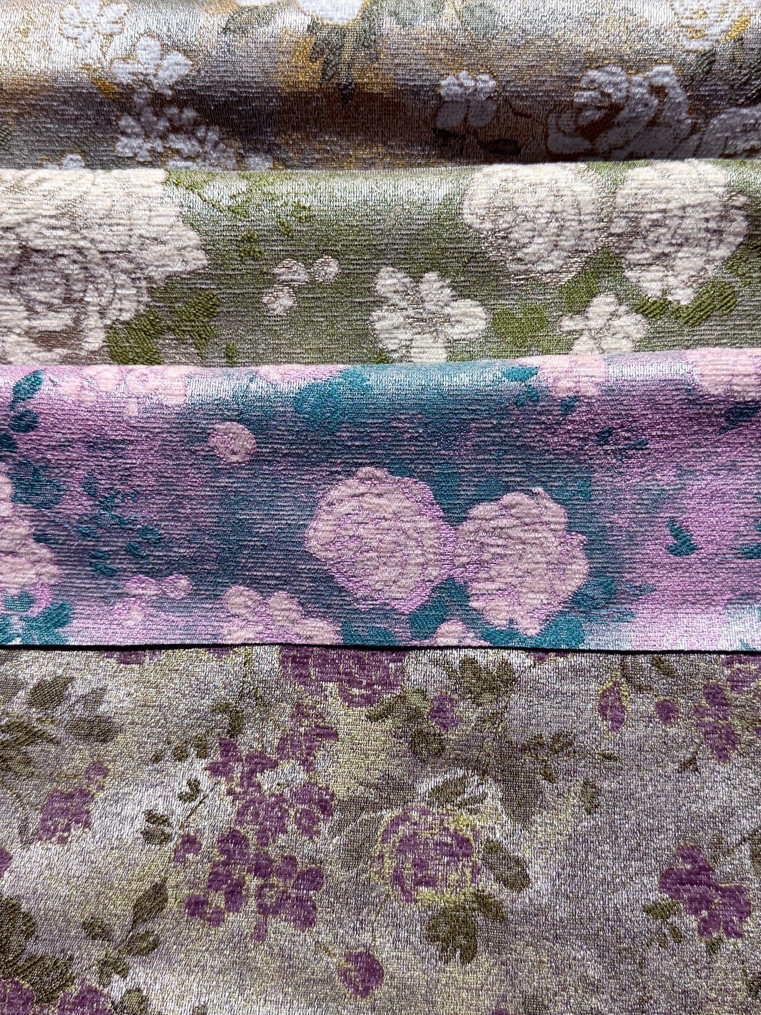Customizable Vintage Floral Chenille Jacquard Fabric Chenille Jacquard Fabric
