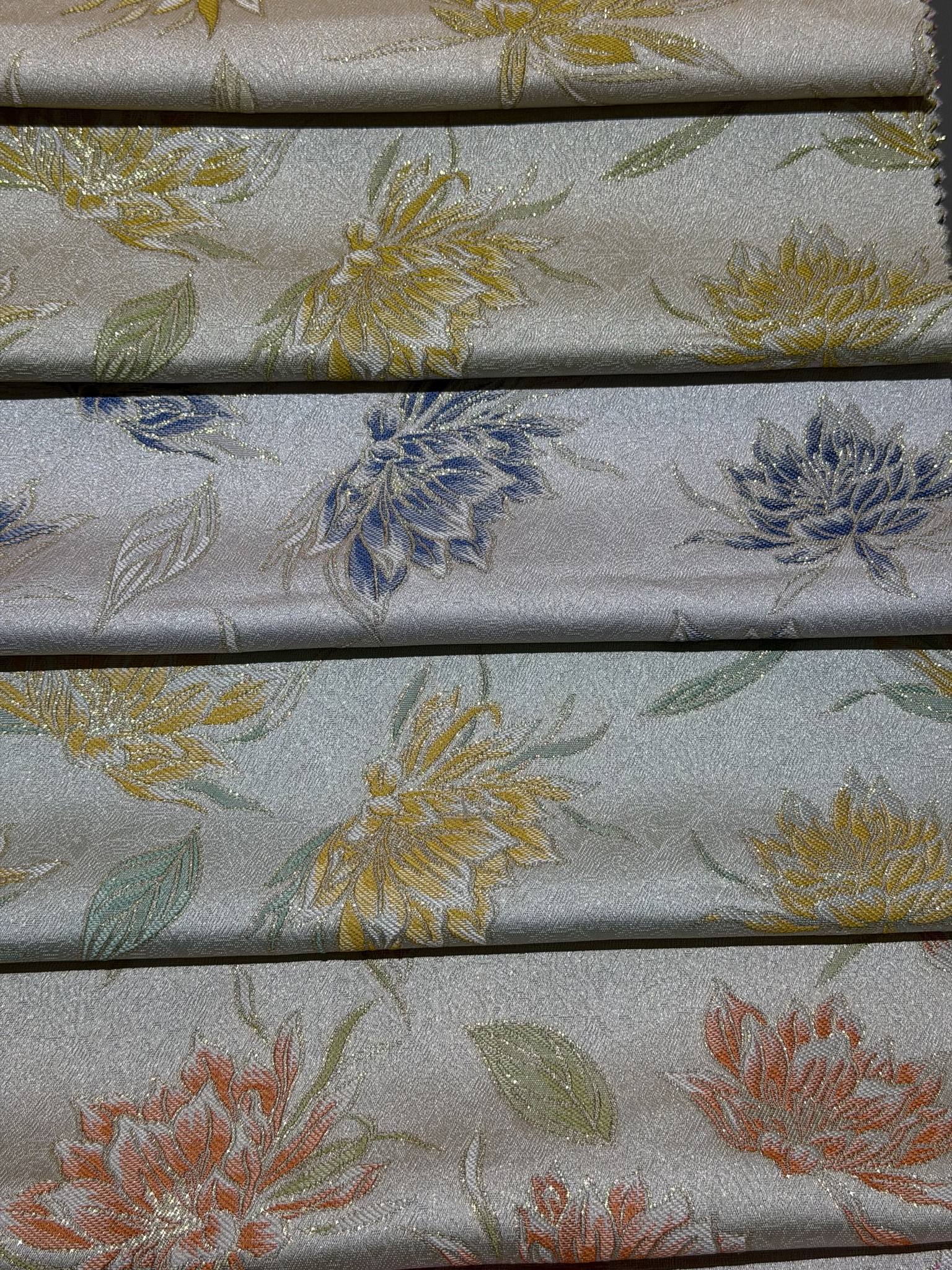 Customizable Chrysanthemum Songjin-Style Lightweight Brocade Jacquard Fabric Brocade Jacquard Fabric
