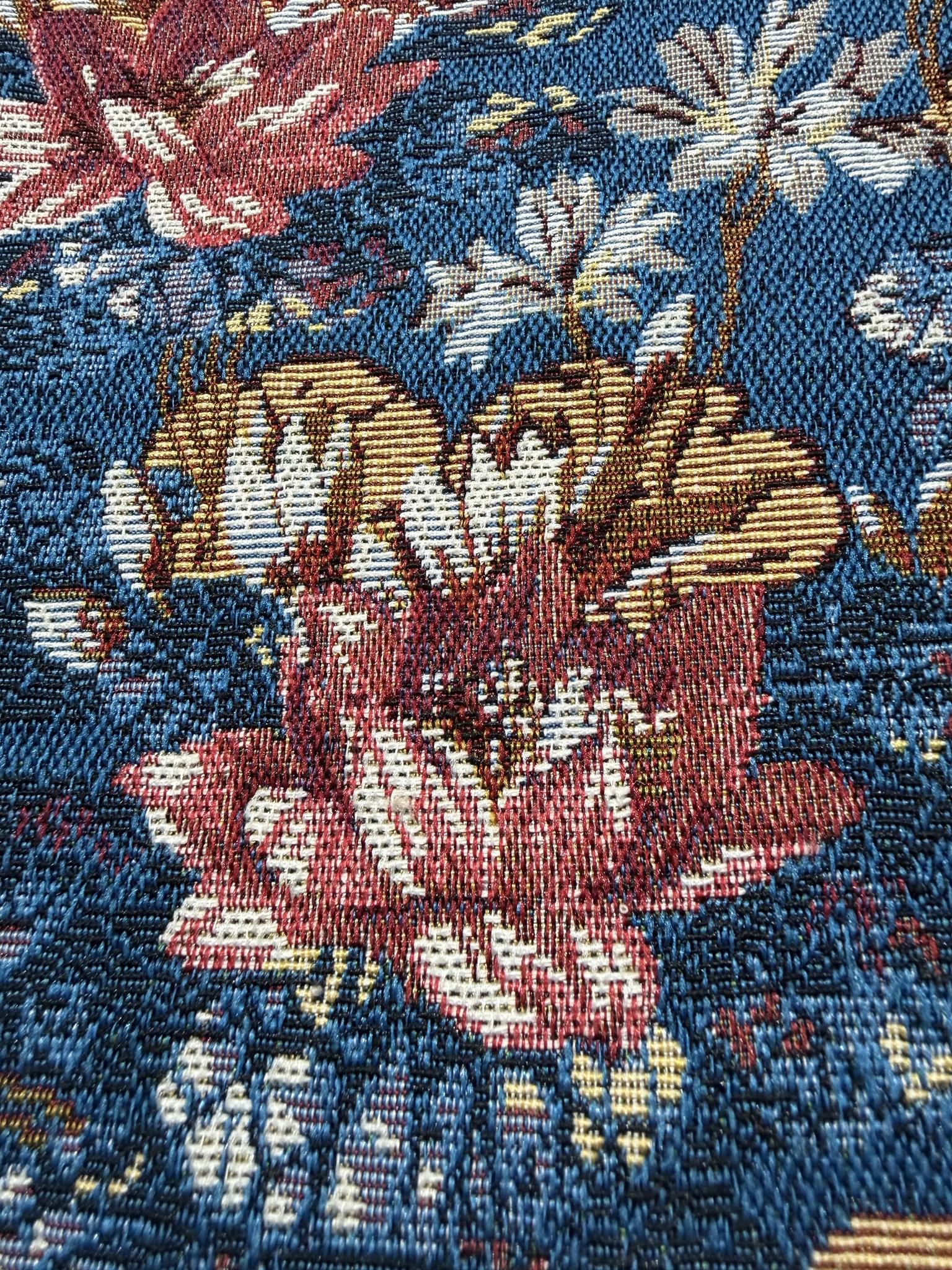 Customizable Linen-Like Polyester Floral Jacquard Fabric Polyester Jacquard Fabric