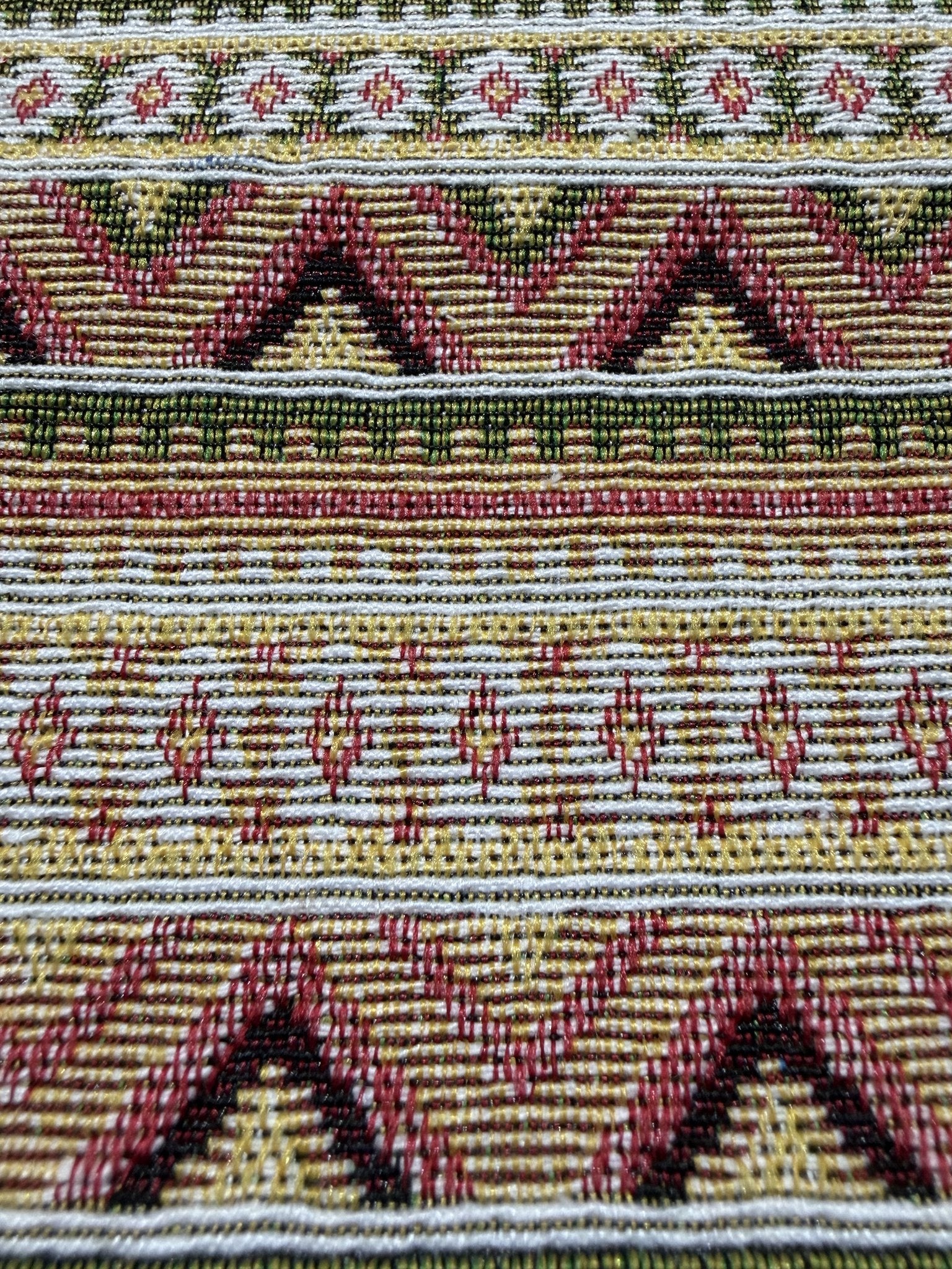 Linen-Like Tribal Geometric Polyester Jacquard Fabric Jacquard Fabric
