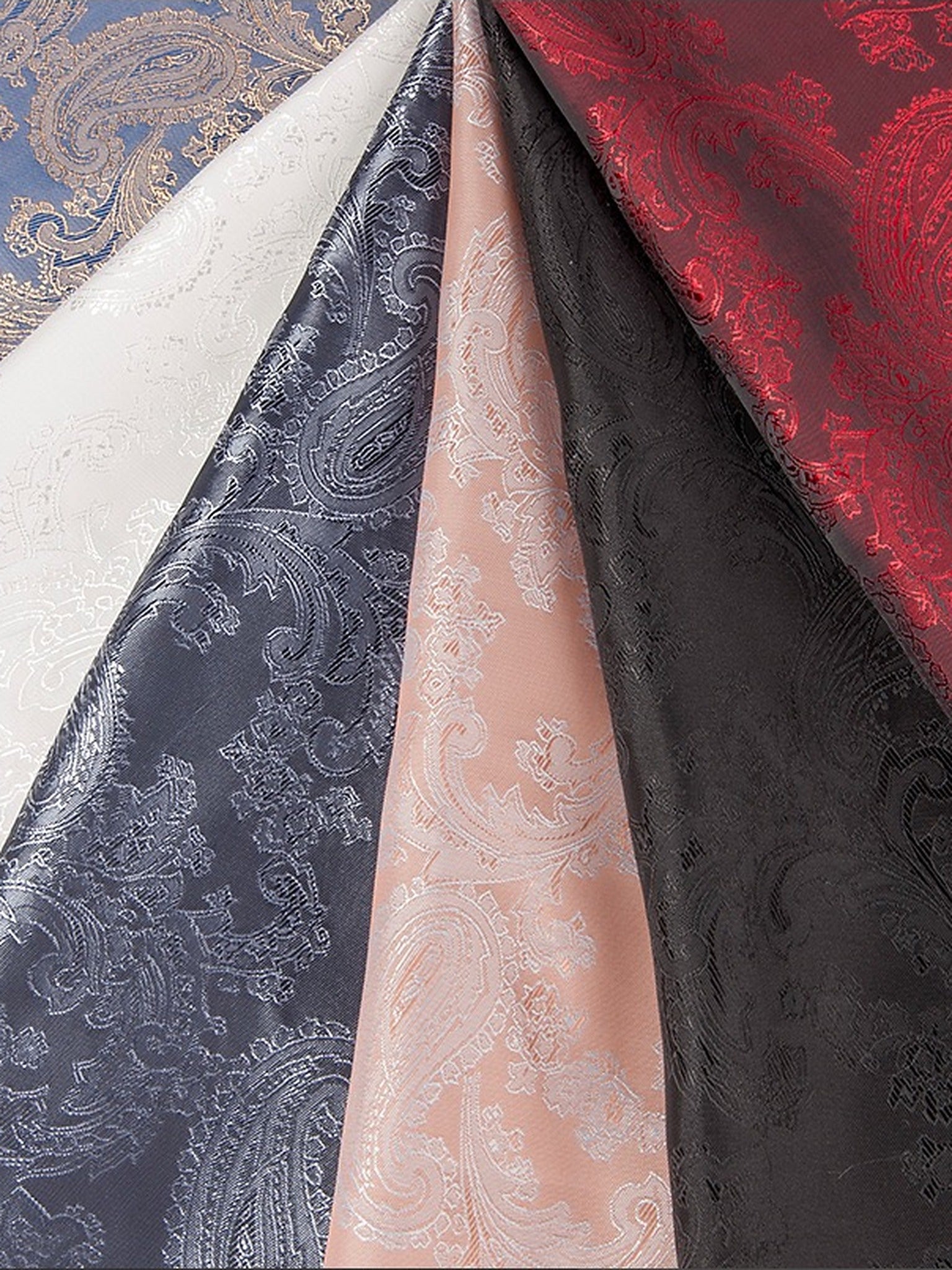 Lightweight Paisley Viscose-Blend Jacquard Lining Fabric Viscose/Rayon Jacquard Fabric