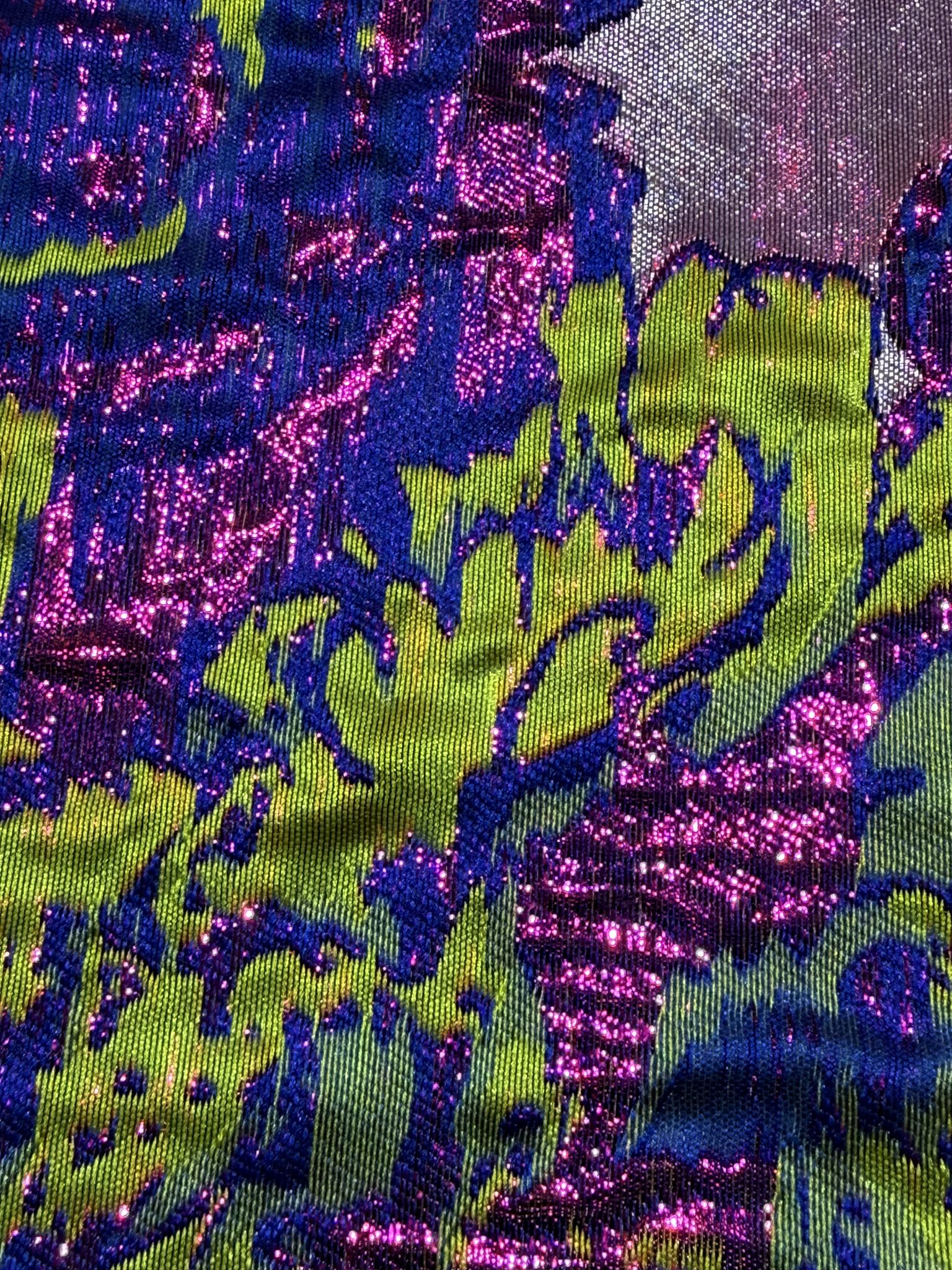 3D Metallic Rose Jacquard Apparel Fabric Brocade Jacquard Fabric