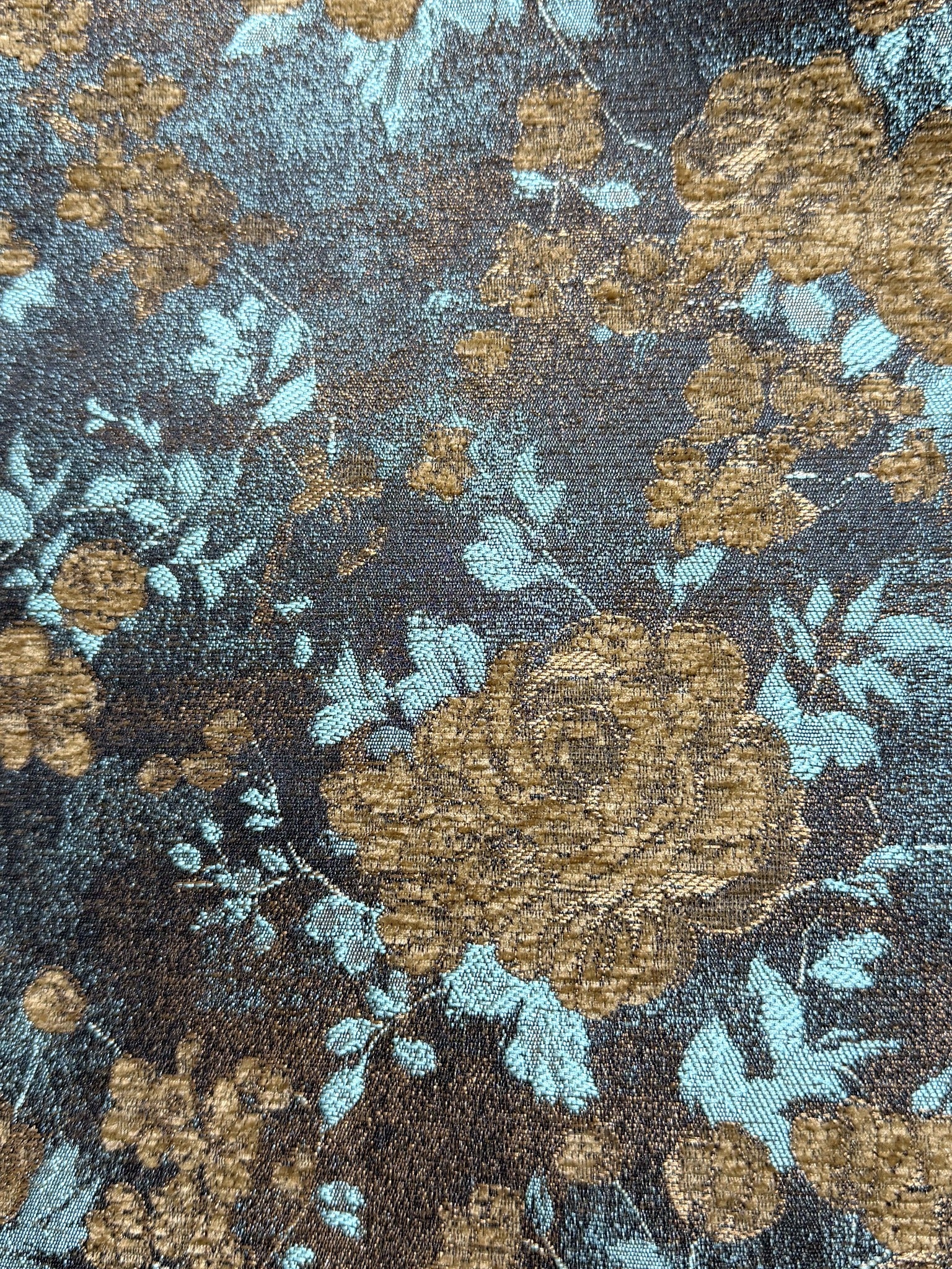 Customizable Vintage Floral Chenille Jacquard Fabric Chenille Jacquard Fabric
