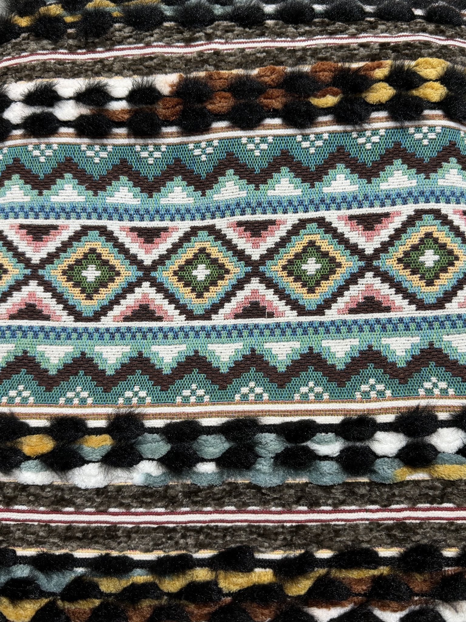 Bohemian Handwoven-Look Specialty Yarn Jacquard Upholstery Fabric Sofa & Upholstery Fabric