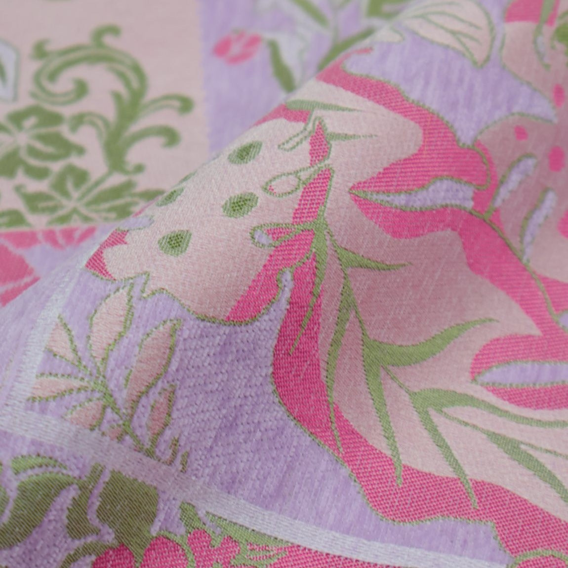 Tropical Plant Chenille Jacquard Sofa Fabric additional mill colorway or face 3