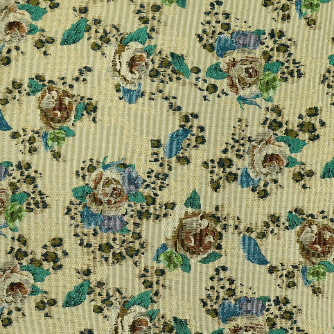 Vintage Rose Jacquard Sofa Curtain Fabric additional mill colorway or face 3