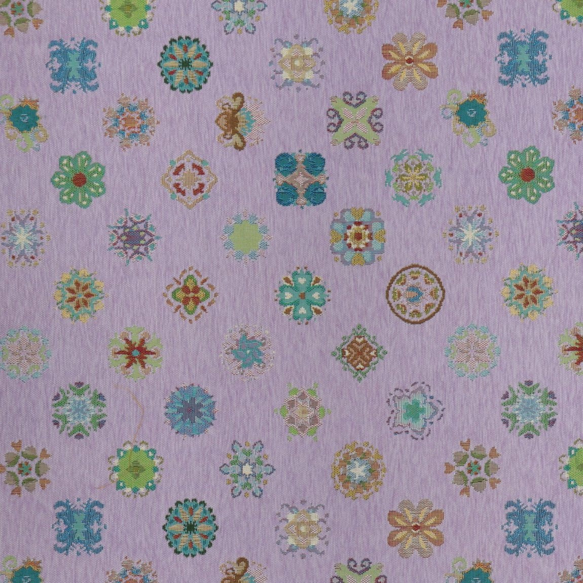 Boho Medallion Chenille Jacquard Upholstery Fabric additional mill colorway or face 3