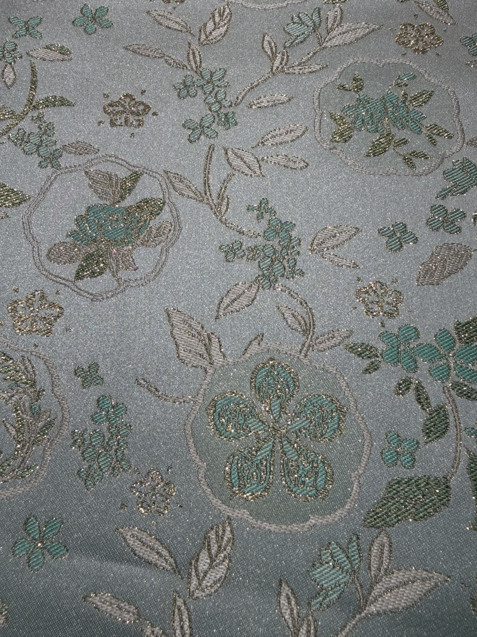 Songjin-Style Floral Vine Brocade Jacquard Fabric Brocade Jacquard Fabric