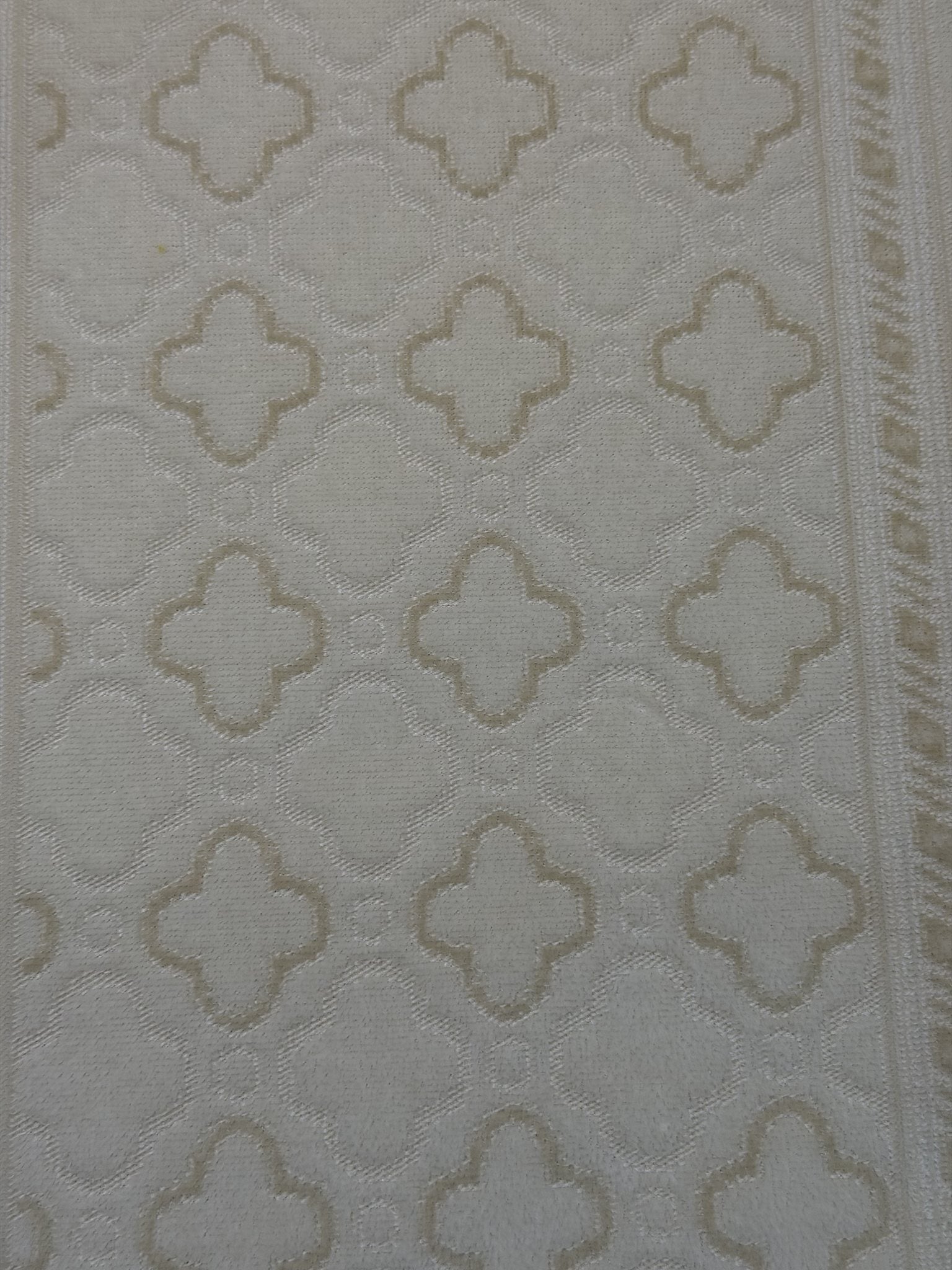 Ornamental Geometric Cut Velvet Upholstery Fabric Sofa & Upholstery Fabric