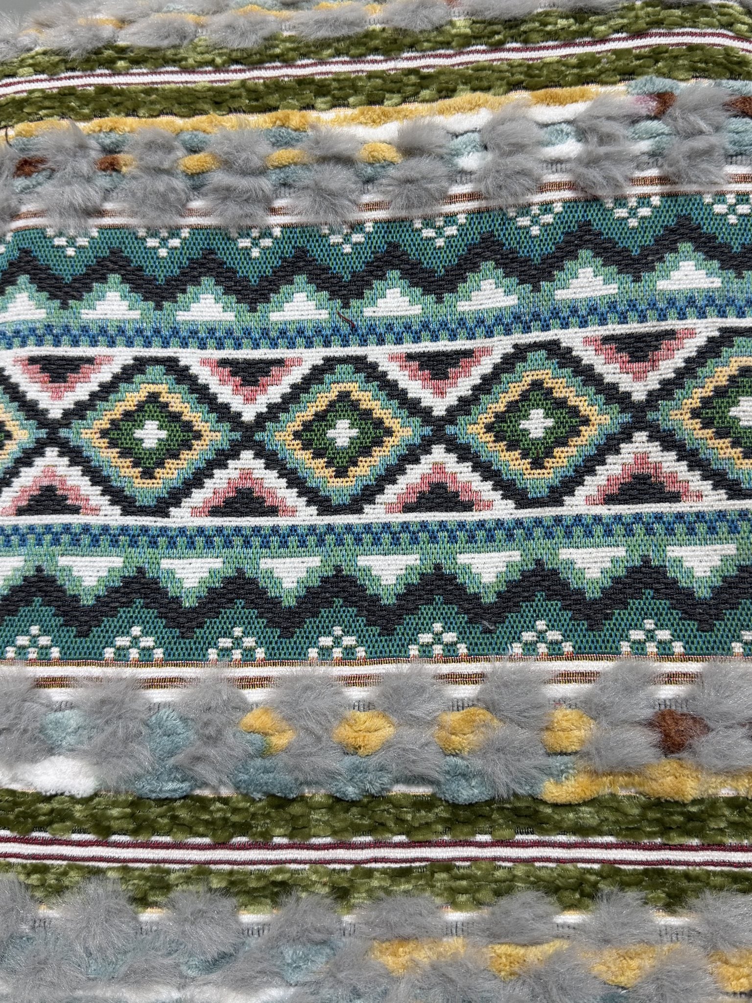 Bohemian Handwoven-Look Specialty Yarn Jacquard Upholstery Fabric Sofa & Upholstery Fabric
