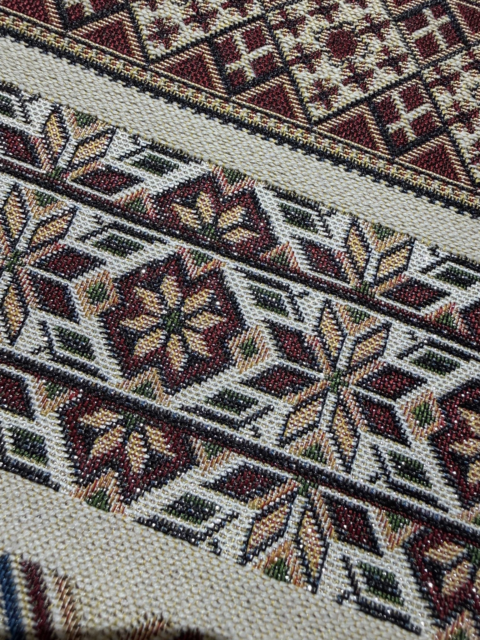 Nordic Geometric Stripe Jacquard Fabric Custom Designer Jacquard