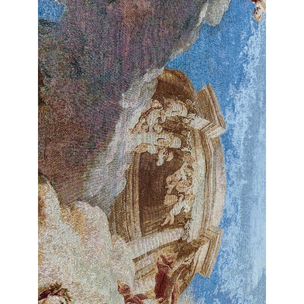 European Mural Scene Jacquard Tapestry Fabric Tapestry