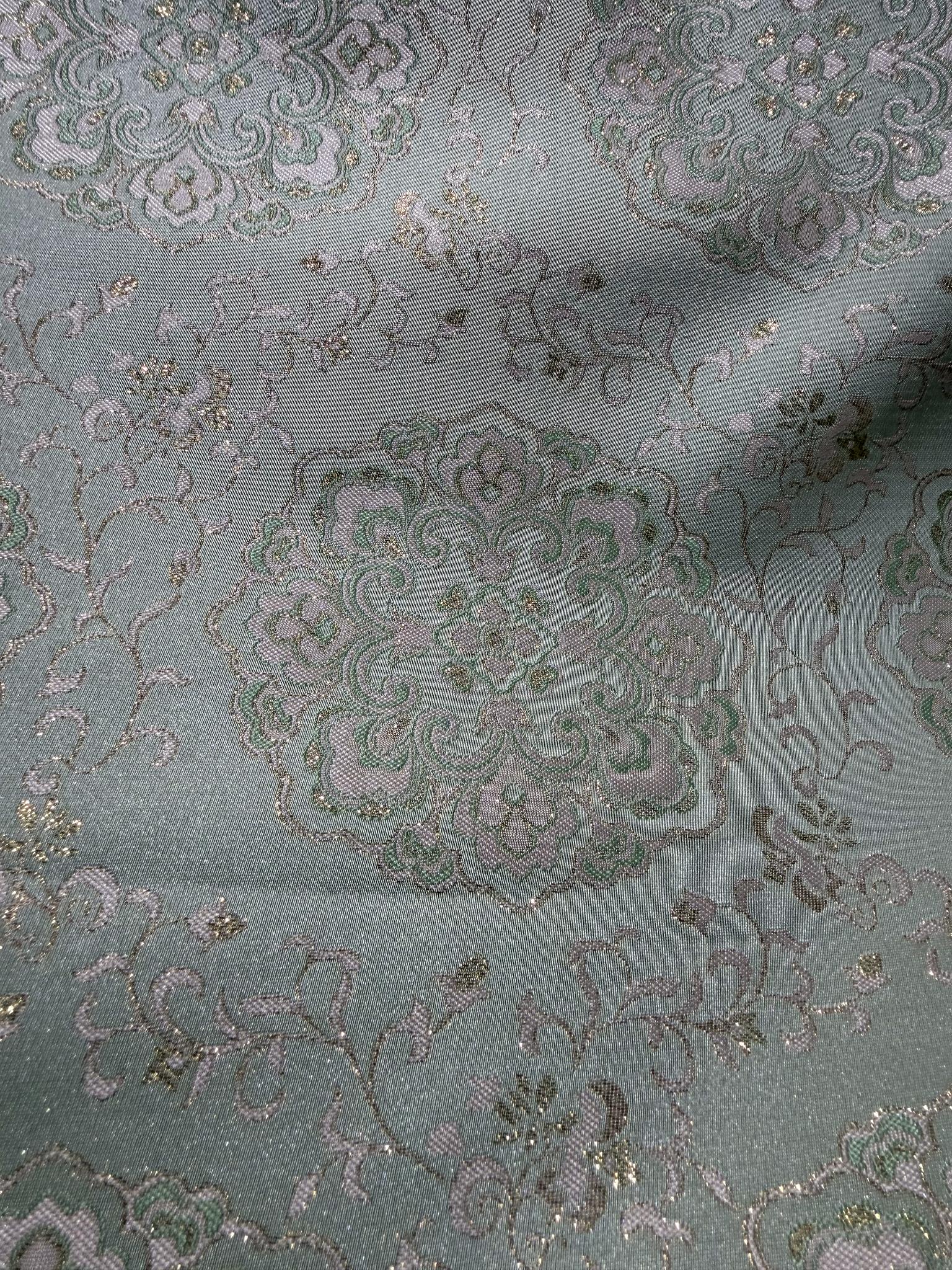 SJ160 Customizable Songjin-Style Polyester Brocade Jacquard Fabric Jacquard Apparel Fabric