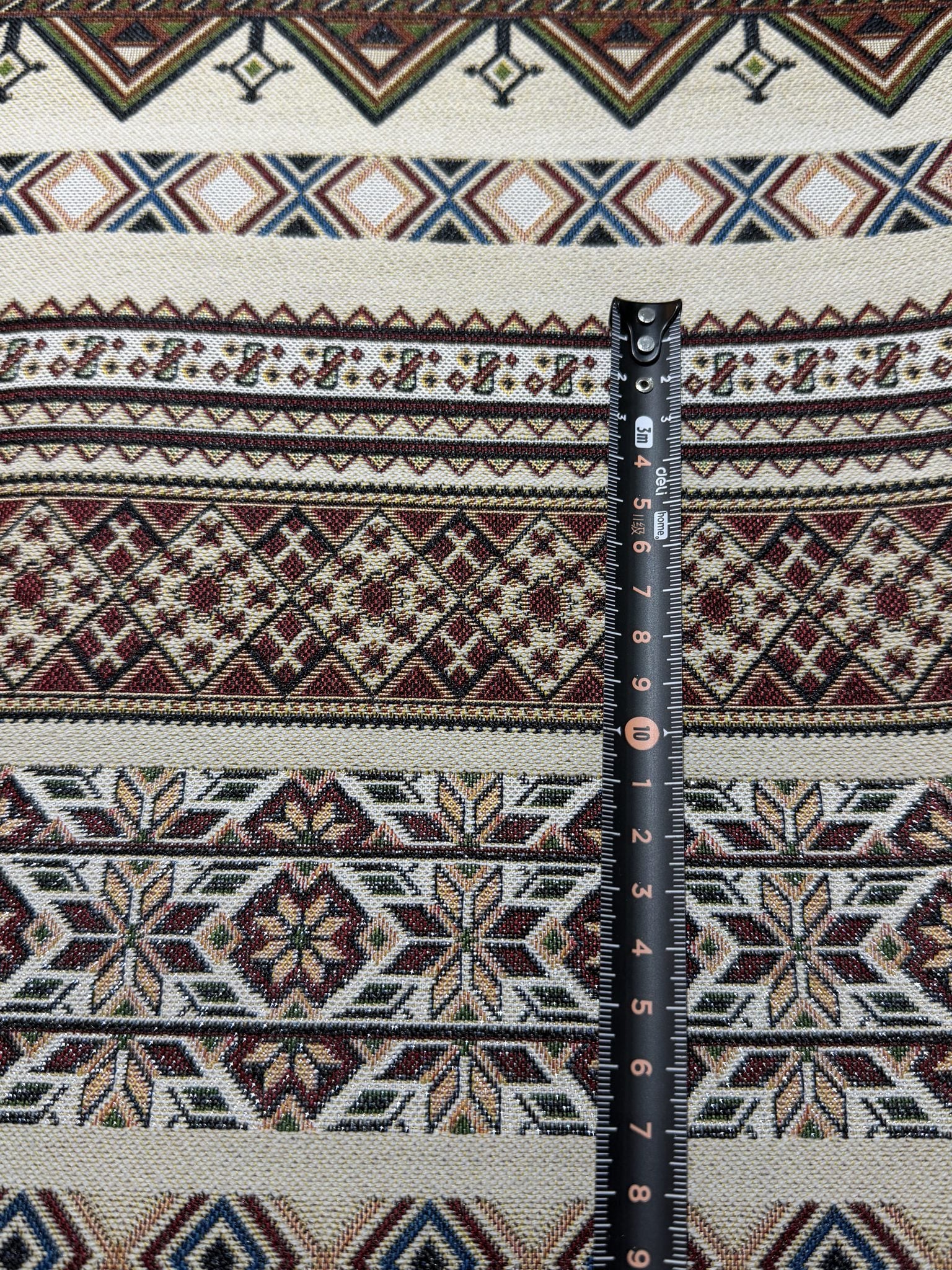Nordic Geometric Stripe Jacquard Fabric Custom Designer Jacquard