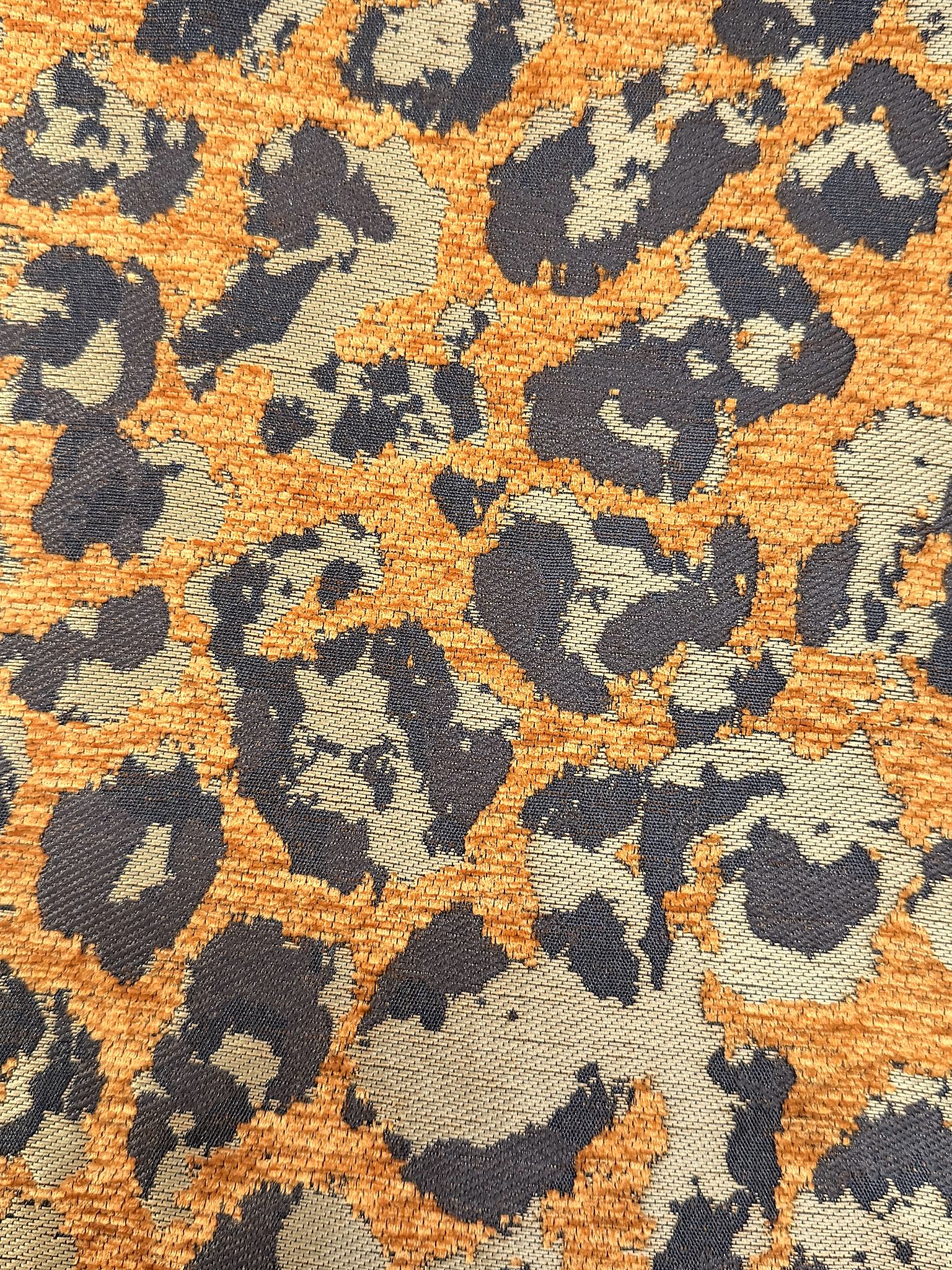 PFA1040 Abstract Leopard Chenille Jacquard Home Textile Fabric Chenille Jacquard Fabric