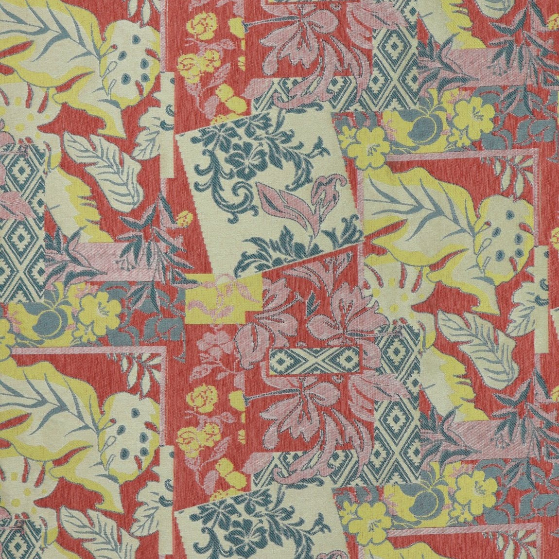 Tropical Plant Chenille Jacquard Sofa Fabric additional mill colorway or face 5