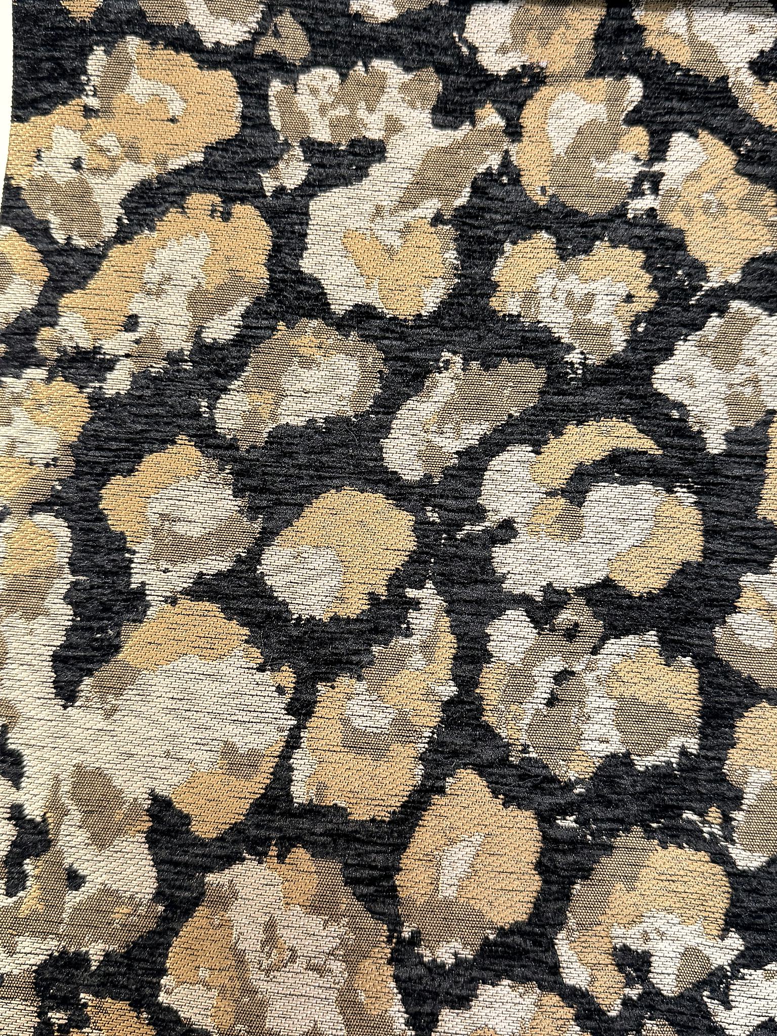 PFA1040 Abstract Leopard Chenille Jacquard Home Textile Fabric Chenille Jacquard Fabric