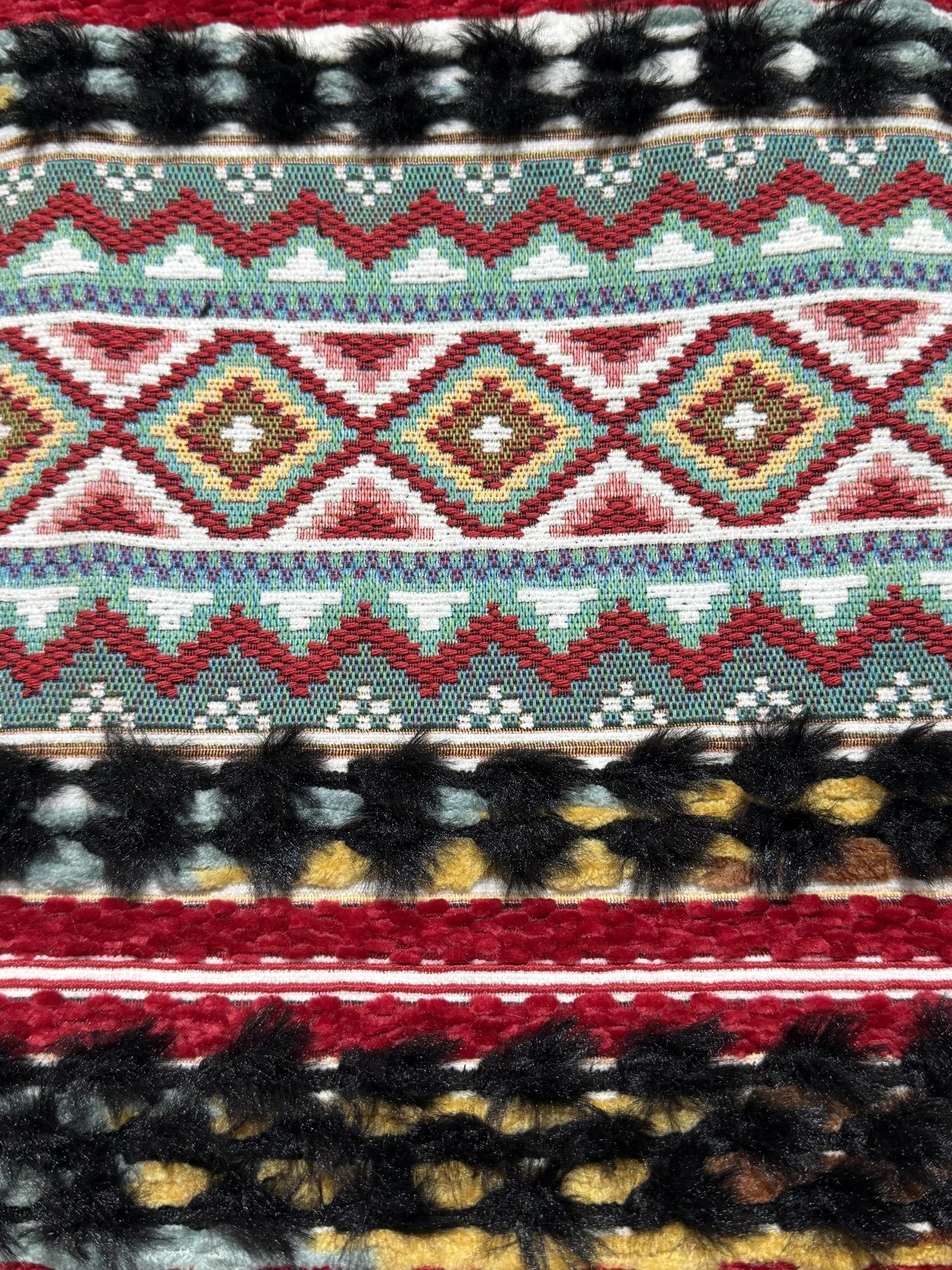 Bohemian Handwoven-Look Specialty Yarn Jacquard Upholstery Fabric Sofa & Upholstery Fabric