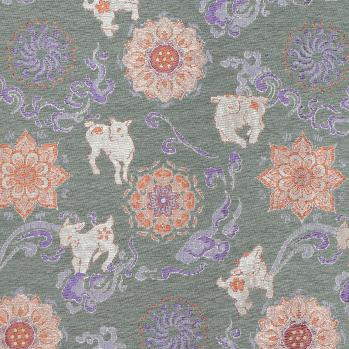 Auspicious Chenille Jacquard Scarf Cushion Fabric additional mill colorway or face 6