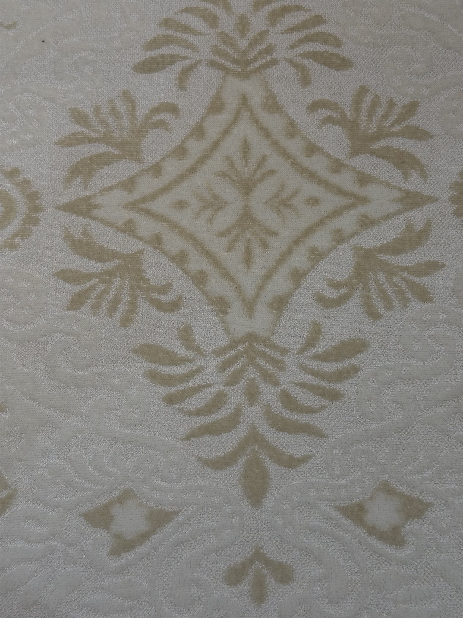 Ornamental Geometric Cut Velvet Upholstery Fabric Sofa & Upholstery Fabric