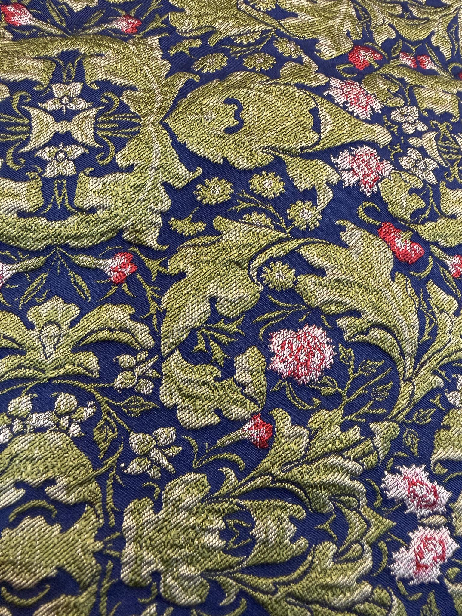 Textured Vintage Floral Jacquard Fabric Jacquard Fabric