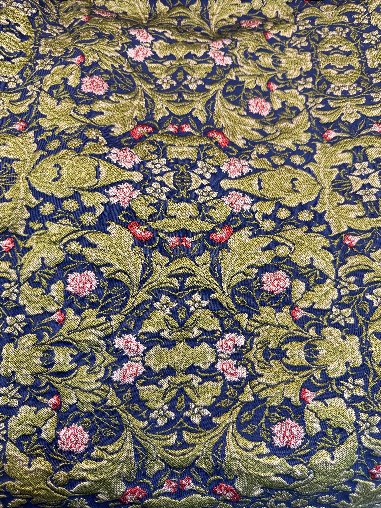 Textured Vintage Floral Jacquard Fabric Jacquard Fabric