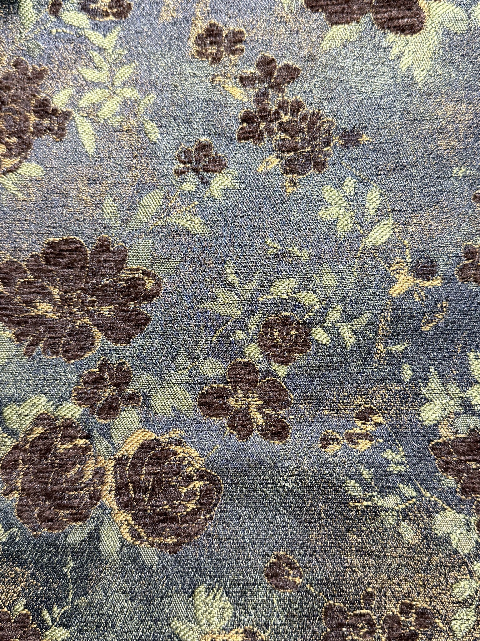 Customizable Vintage Floral Chenille Jacquard Fabric Chenille Jacquard Fabric
