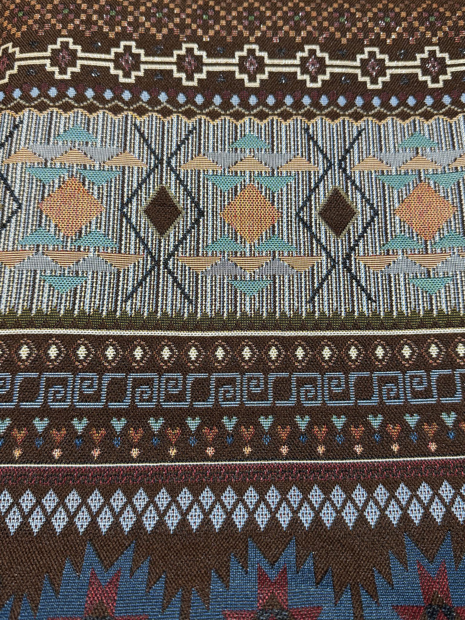 Southwest Geometric Jacquard Fabric Custom Designer Jacquard