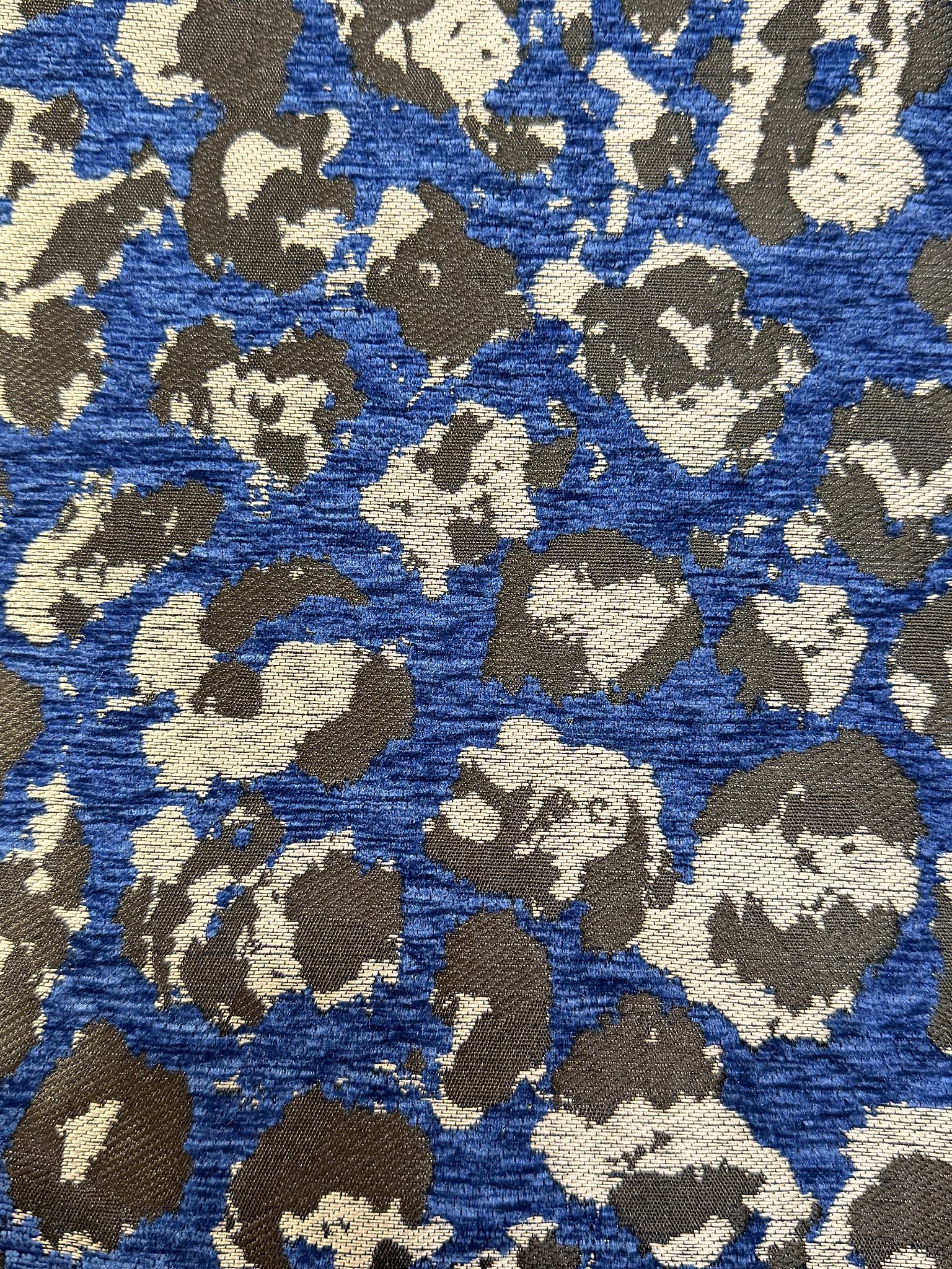 PFA1040 Abstract Leopard Chenille Jacquard Home Textile Fabric Chenille Jacquard Fabric