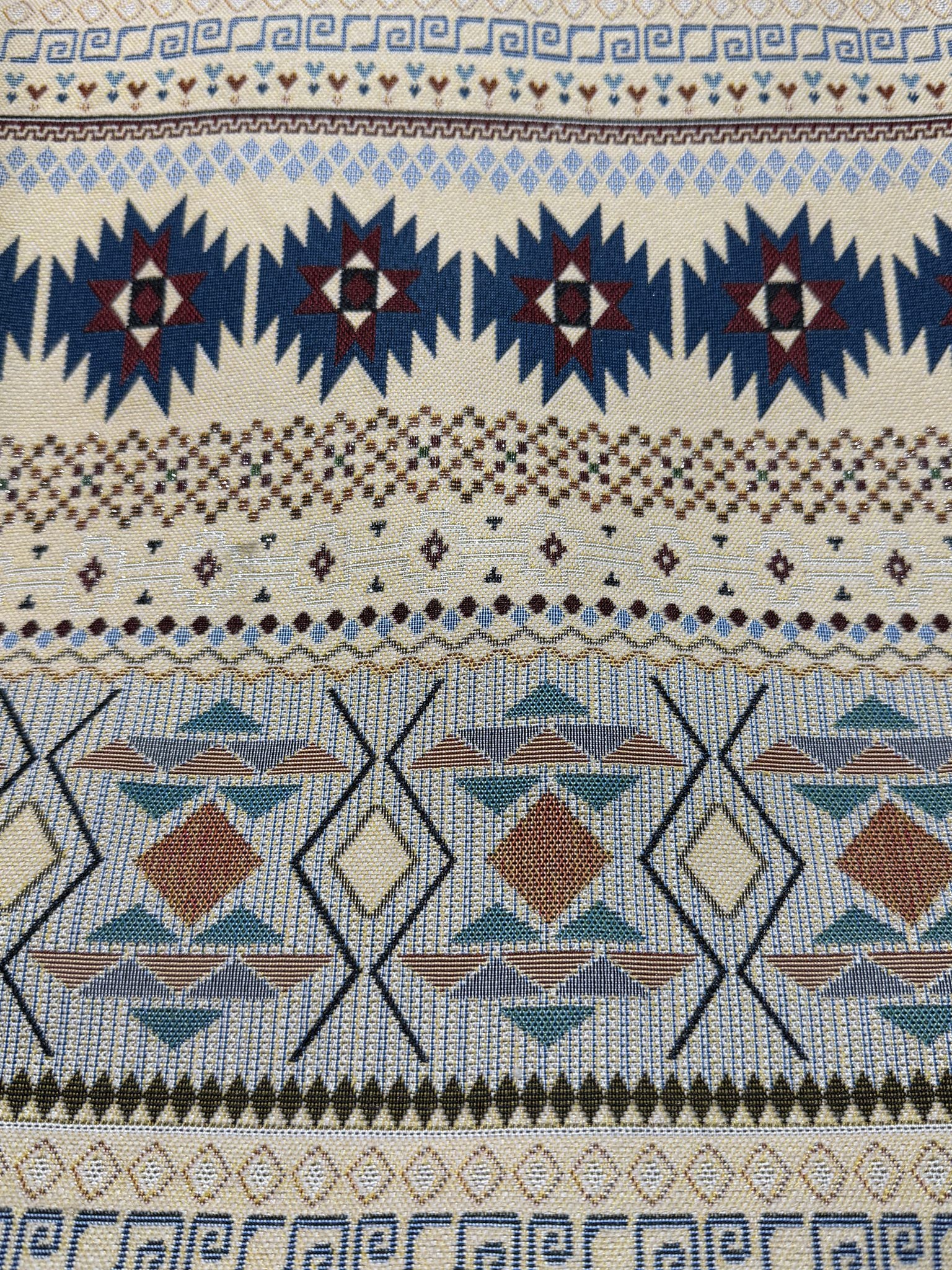 Southwest Geometric Jacquard Fabric Custom Designer Jacquard
