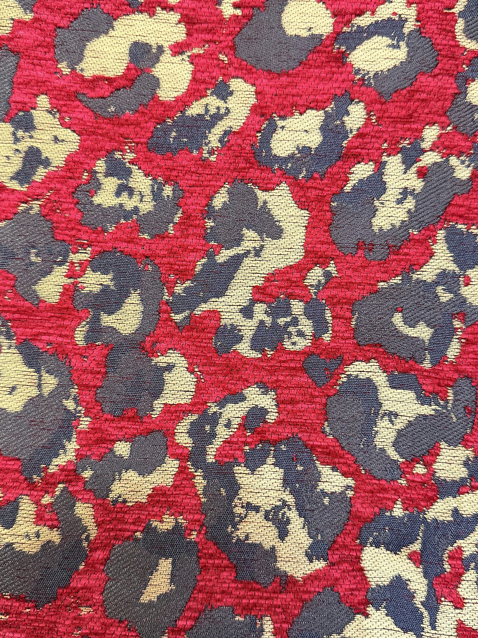 PFA1040 Abstract Leopard Chenille Jacquard Home Textile Fabric Chenille Jacquard Fabric