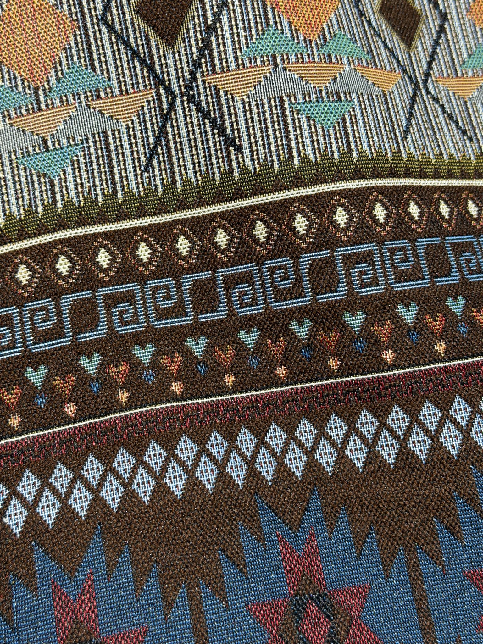 Southwest Geometric Jacquard Fabric Custom Designer Jacquard