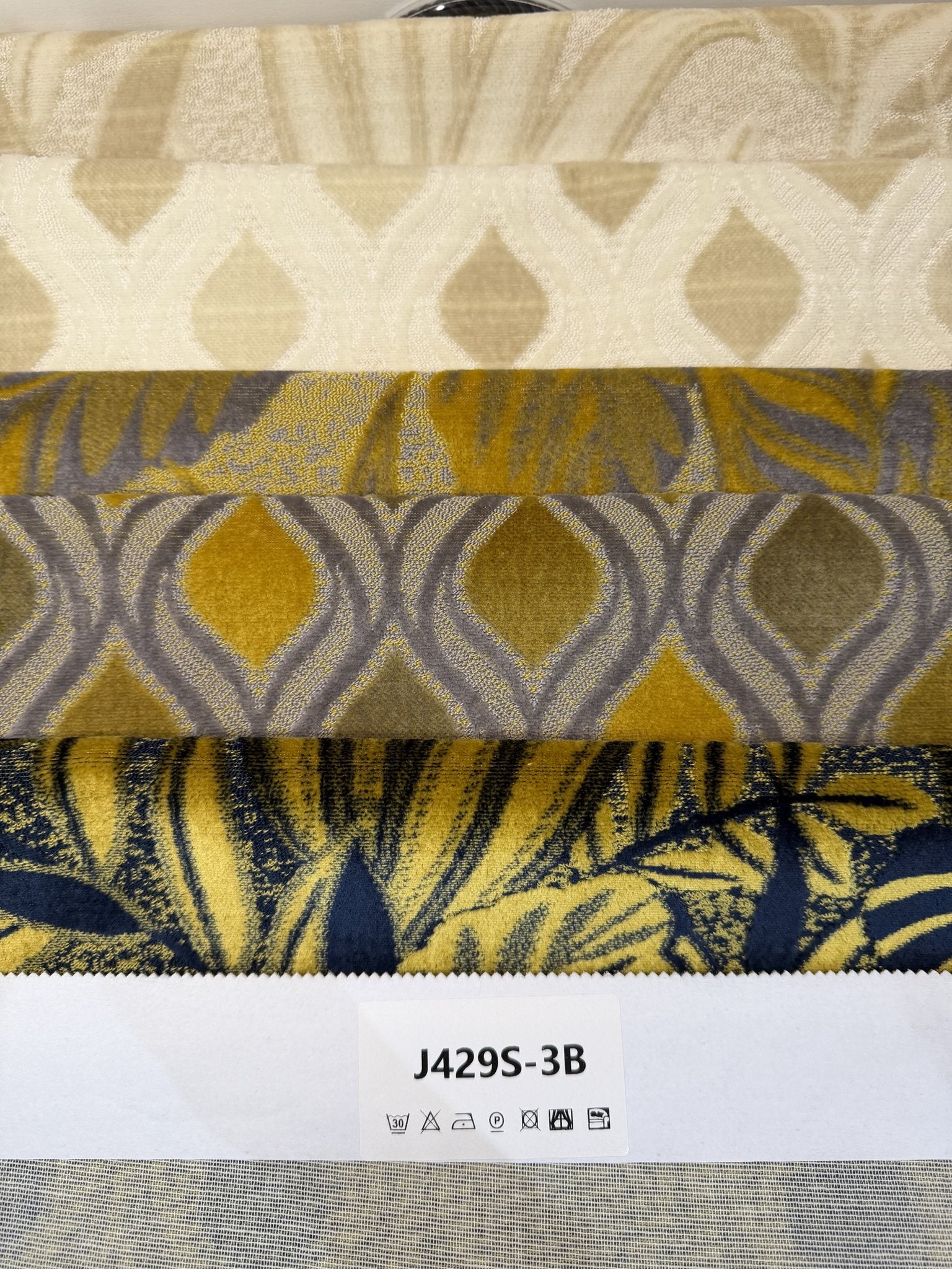 Ogee Botanical Cut Velvet Upholstery Fabric Sofa & Upholstery Fabric