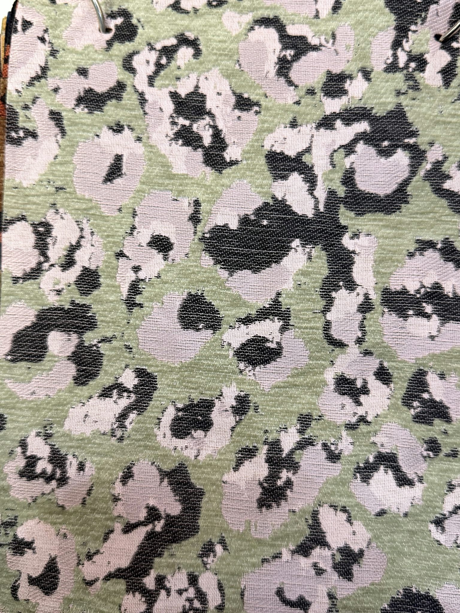 PFA1040 Abstract Leopard Chenille Jacquard Home Textile Fabric Chenille Jacquard Fabric