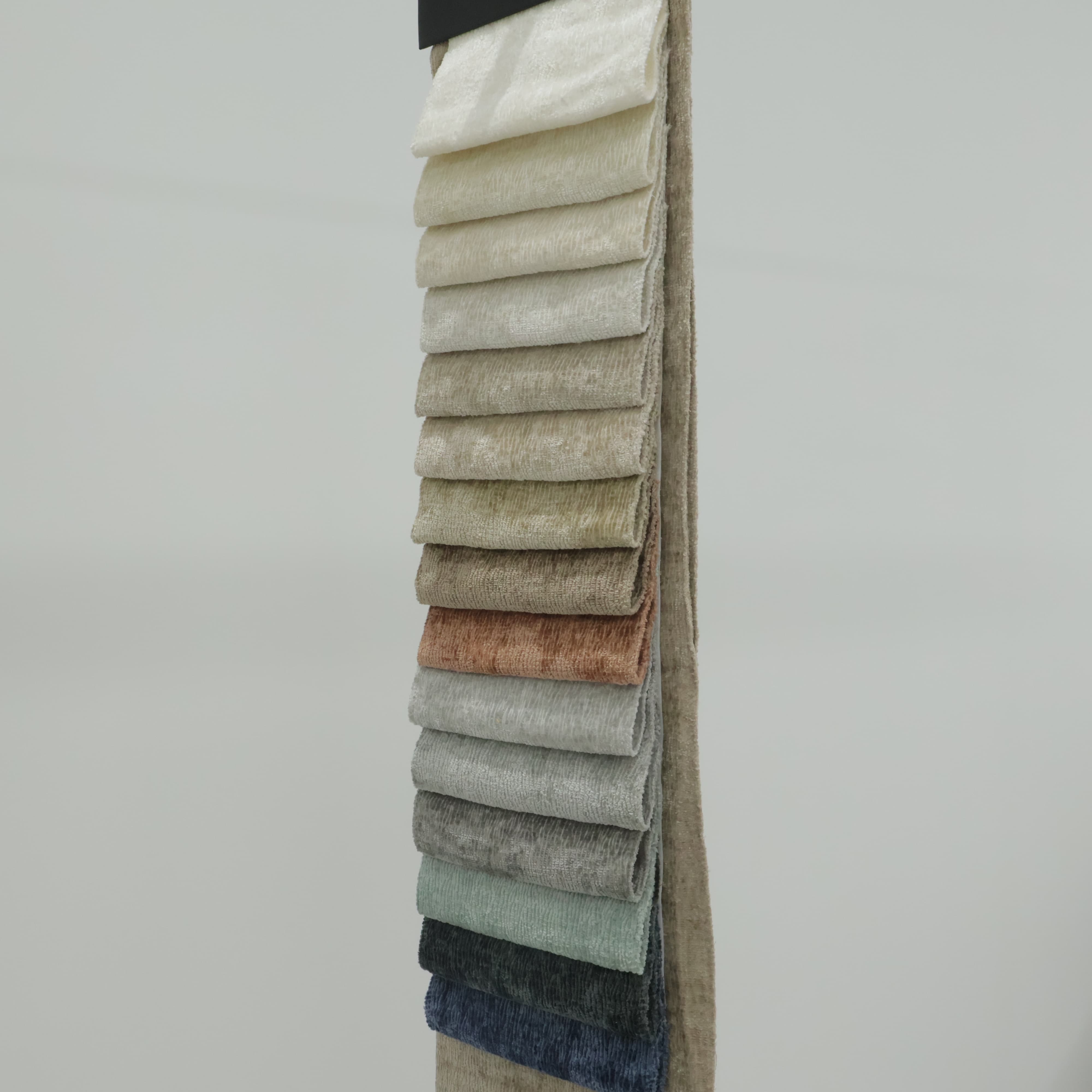 Solid Texture Chenille Jacquard Upholstery Fabric Sofa & Upholstery