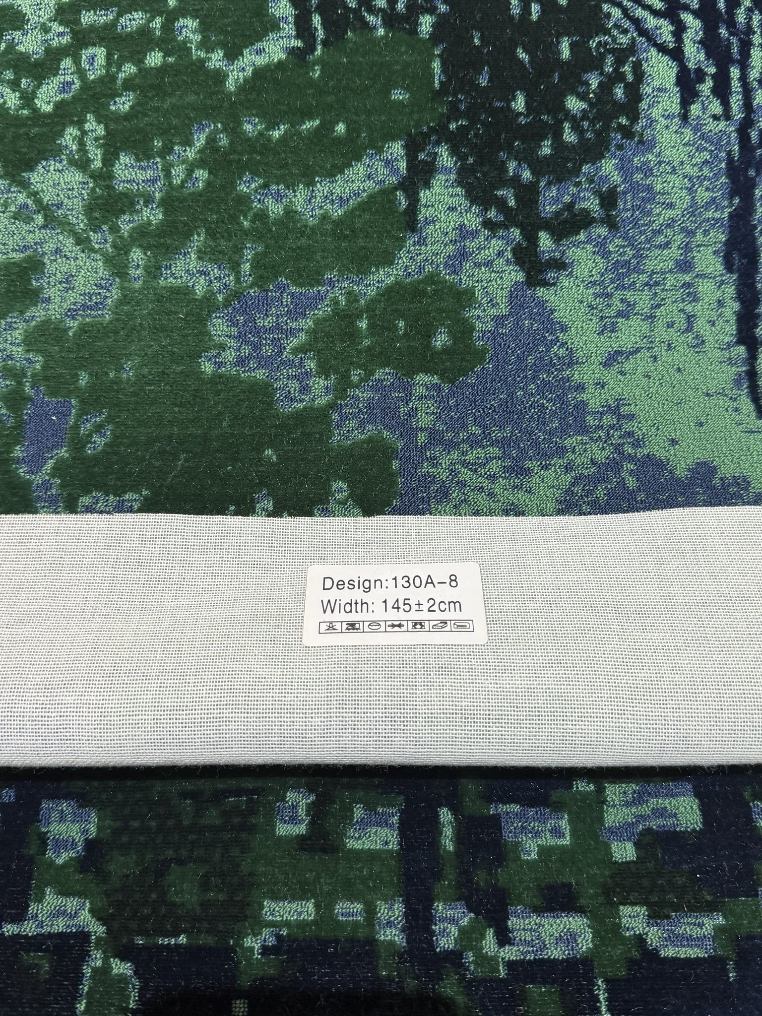 Abstract Forest Landscape Cut Velvet Upholstery Fabric Sofa & Upholstery Fabric