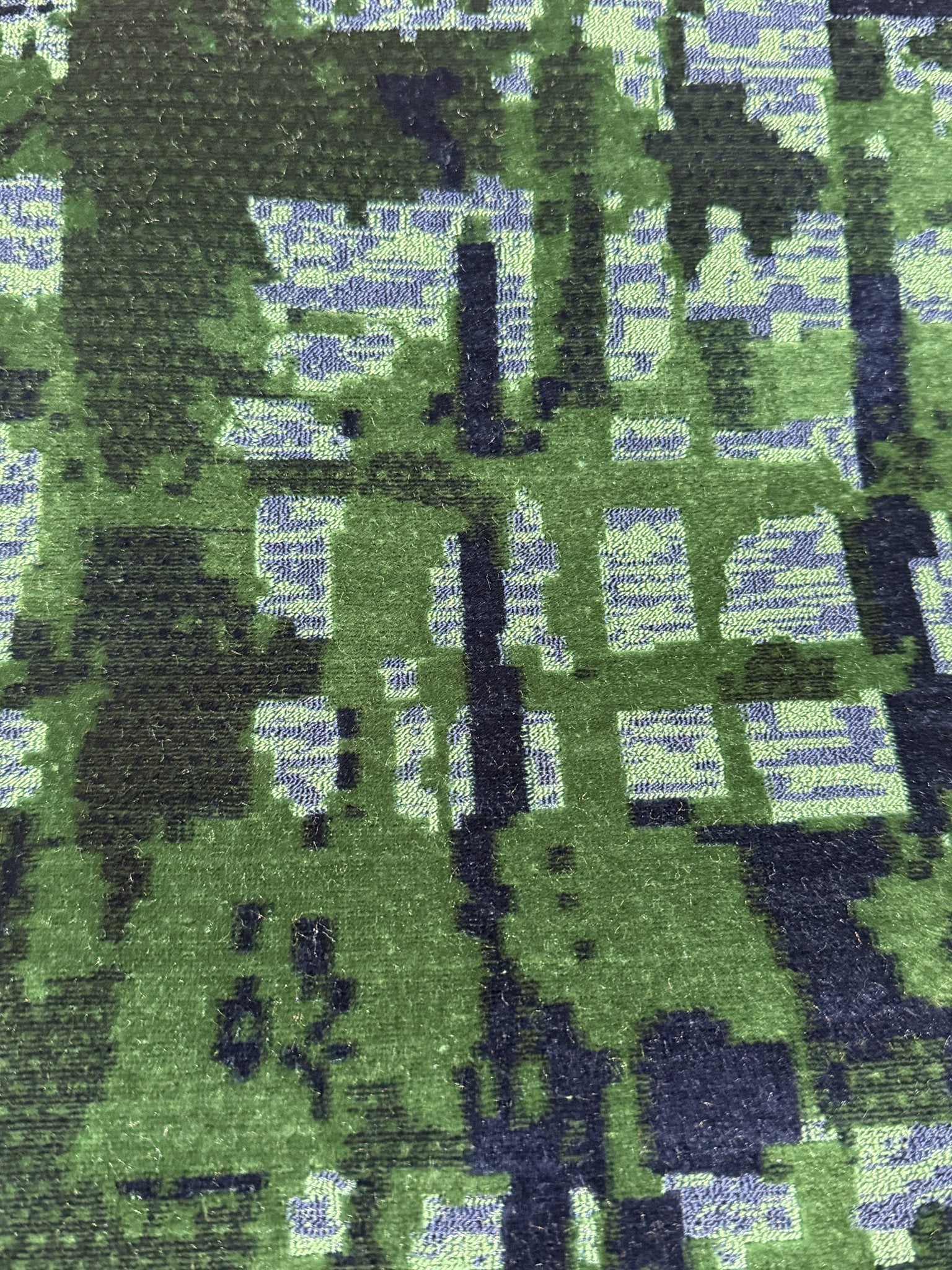Abstract Forest Landscape Cut Velvet Upholstery Fabric Sofa & Upholstery Fabric