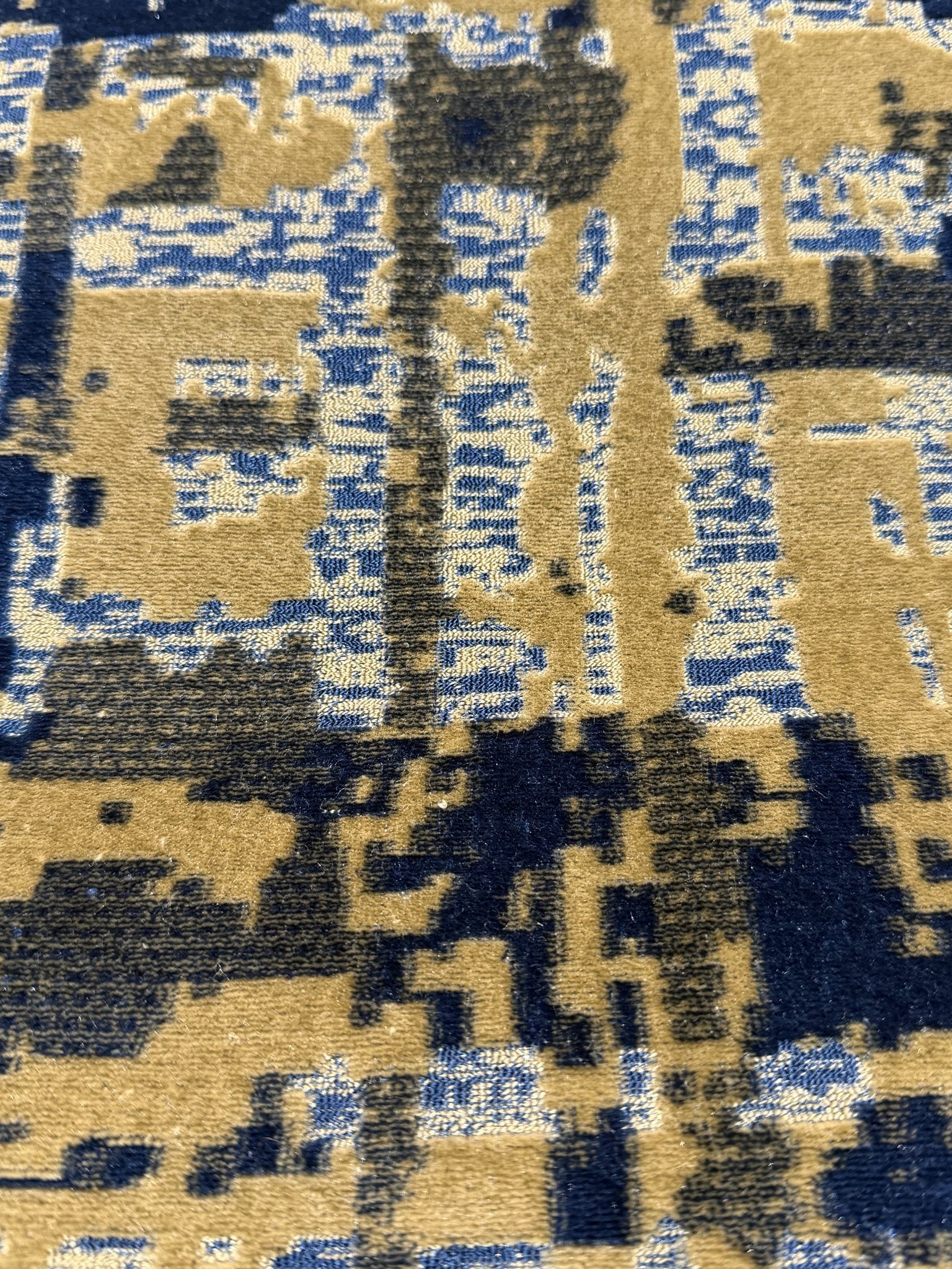 Abstract Forest Landscape Cut Velvet Upholstery Fabric Sofa & Upholstery Fabric