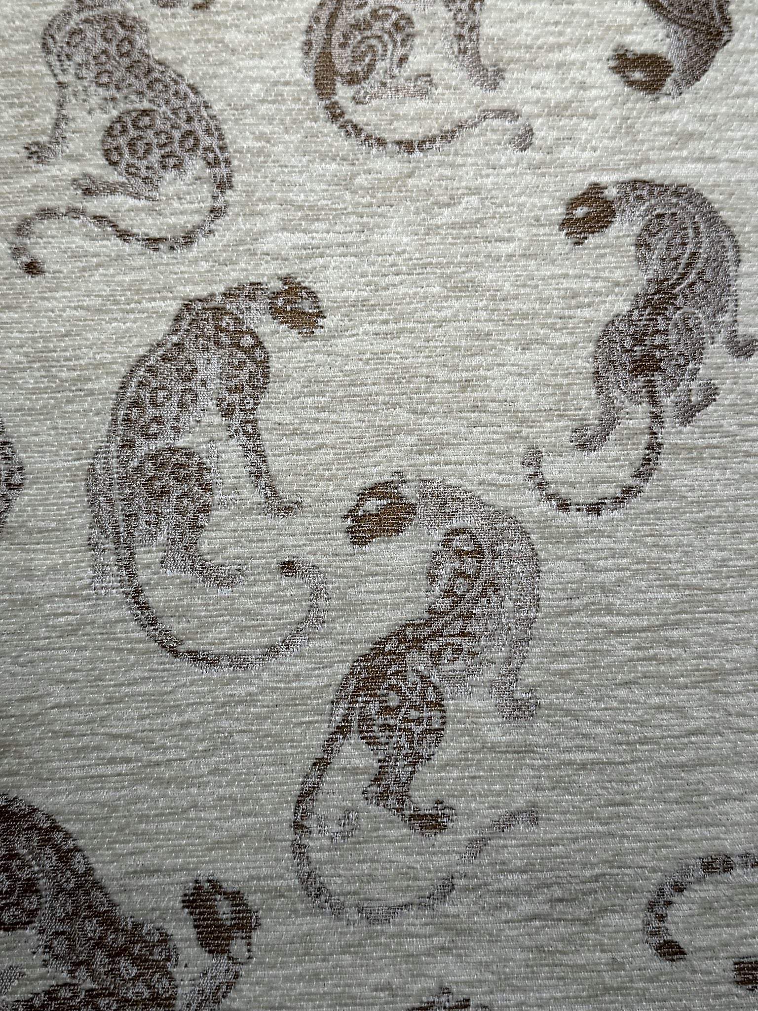 Leopard Figure Chenille Jacquard Home Textile Fabric Chenille Jacquard Fabric