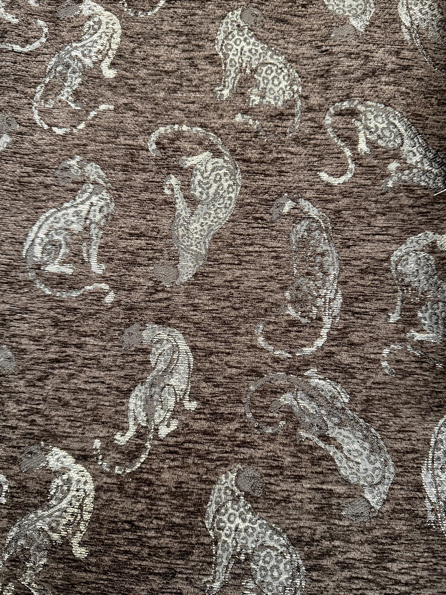 Leopard Figure Chenille Jacquard Home Textile Fabric Chenille Jacquard Fabric