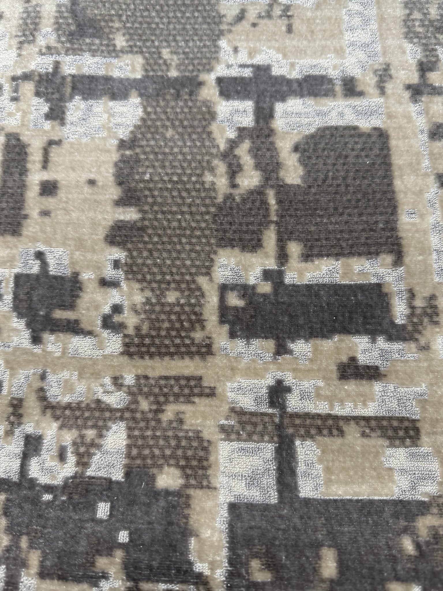 Abstract Forest Landscape Cut Velvet Upholstery Fabric Sofa & Upholstery Fabric